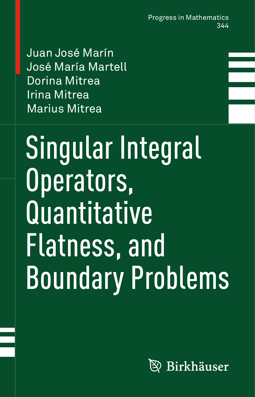 Preview of eBook Singular Integral Operators, Quantitative Flatness, and Boundary Problems 1st Editio
