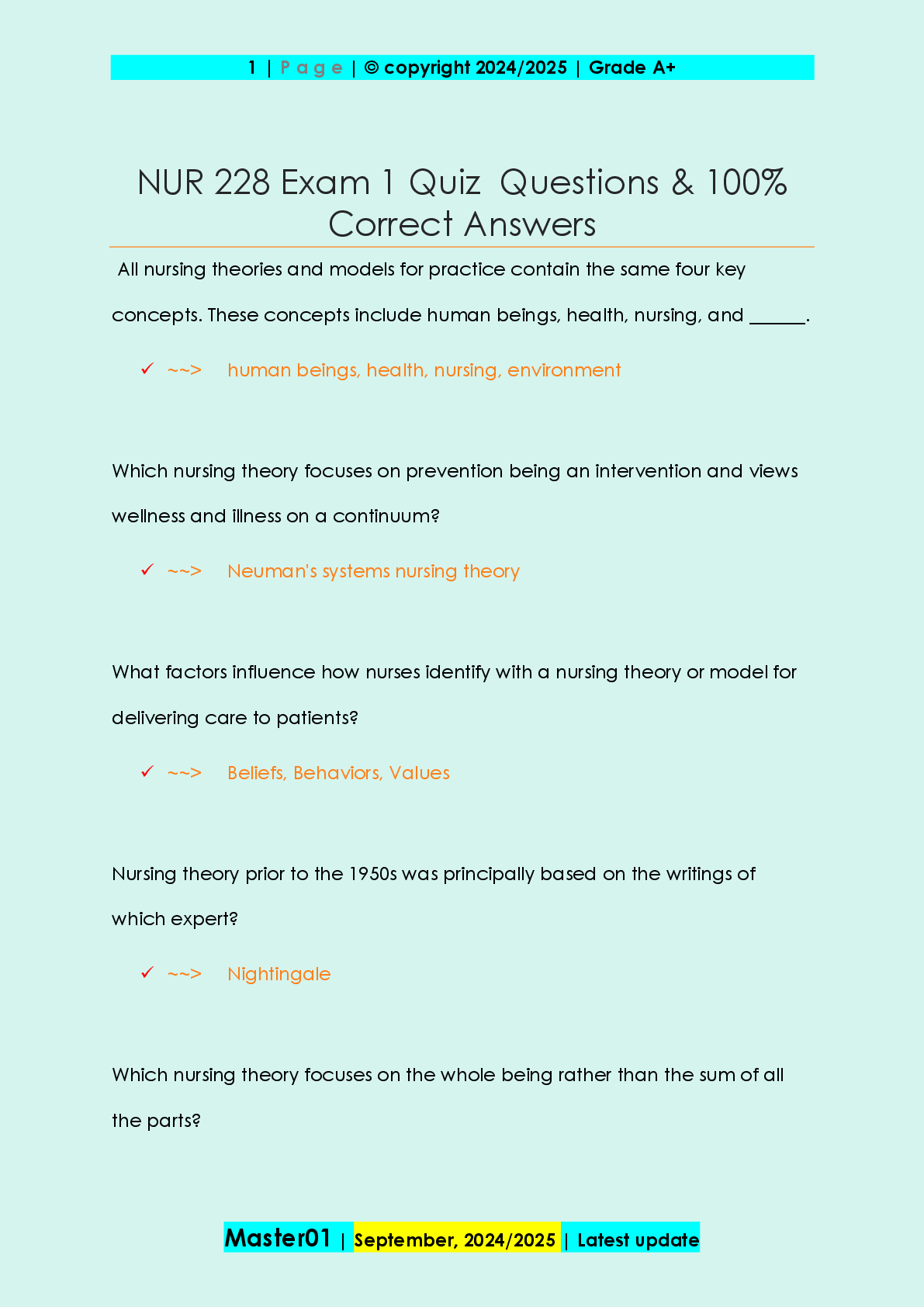 Preview image for Nur 228 exam 1 quiz questions