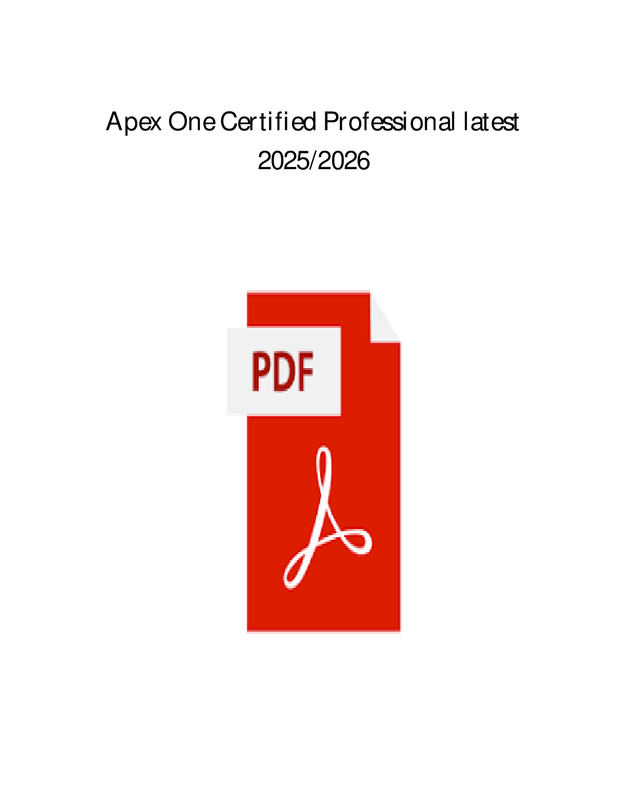 Preview of Apex One Certified Professional Exam Questions and Answers