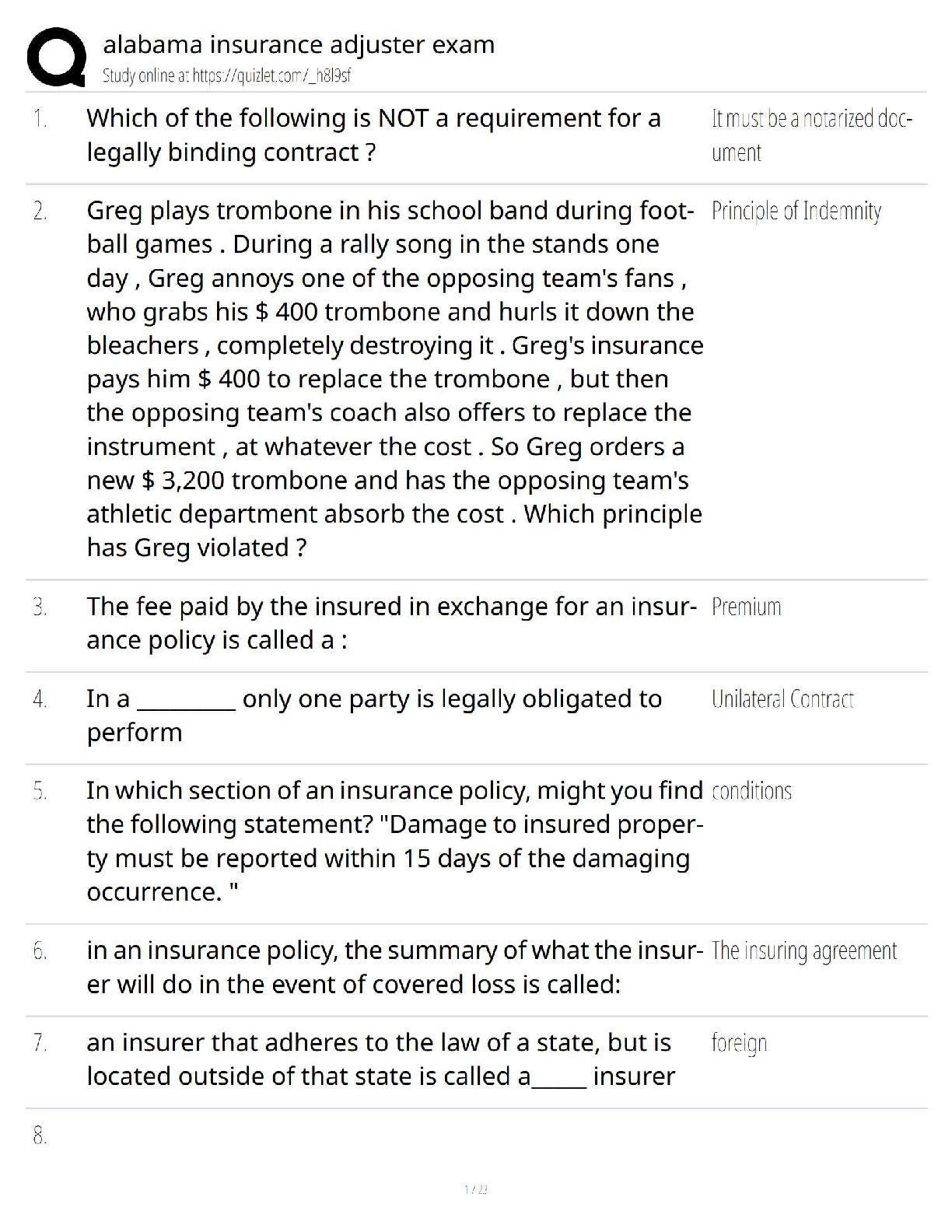 Preview image for alabama insurance adjuster exam