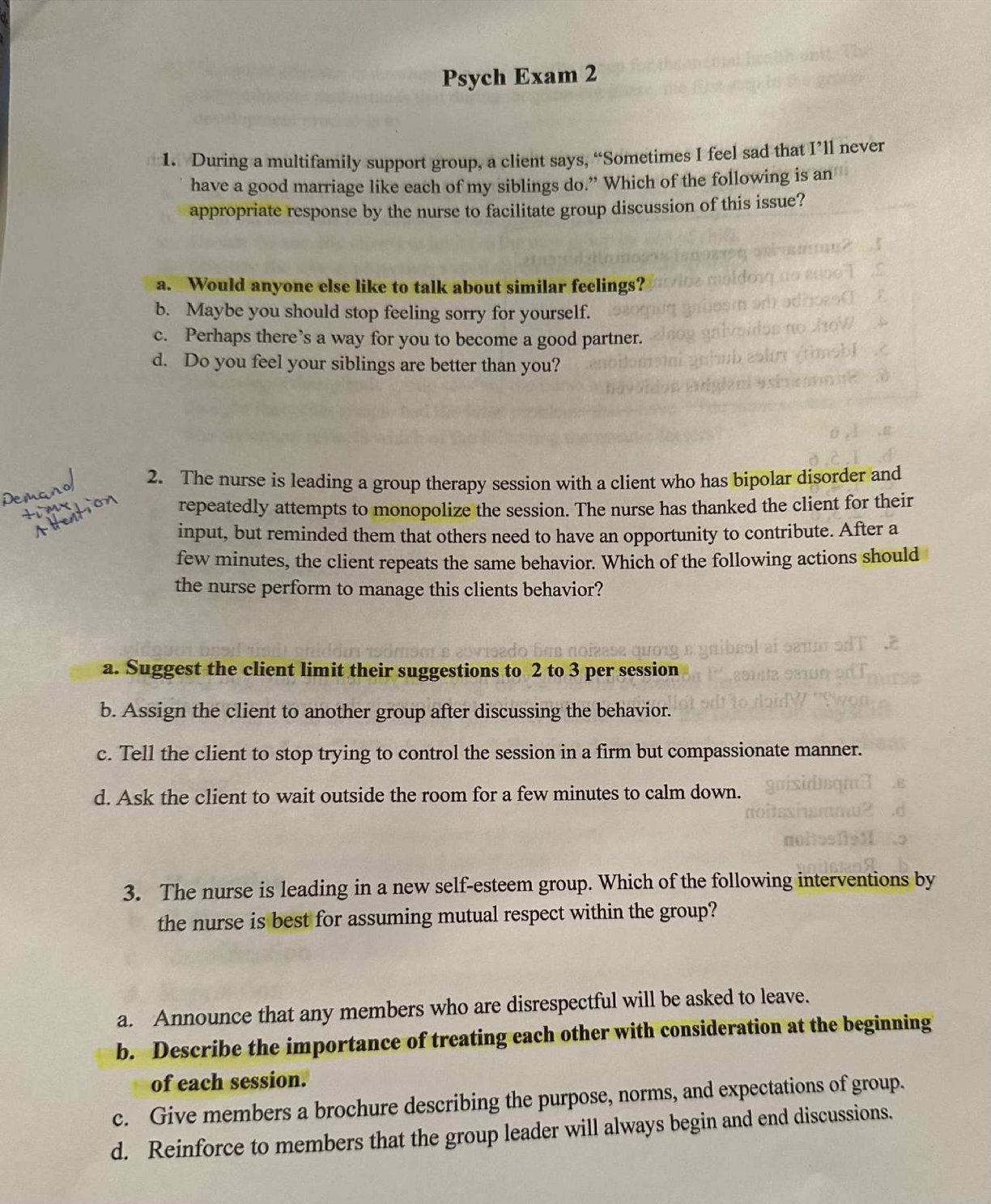 Preview of NUR 256 Exam 2 | Questions and Answers | Galen College of Nursing