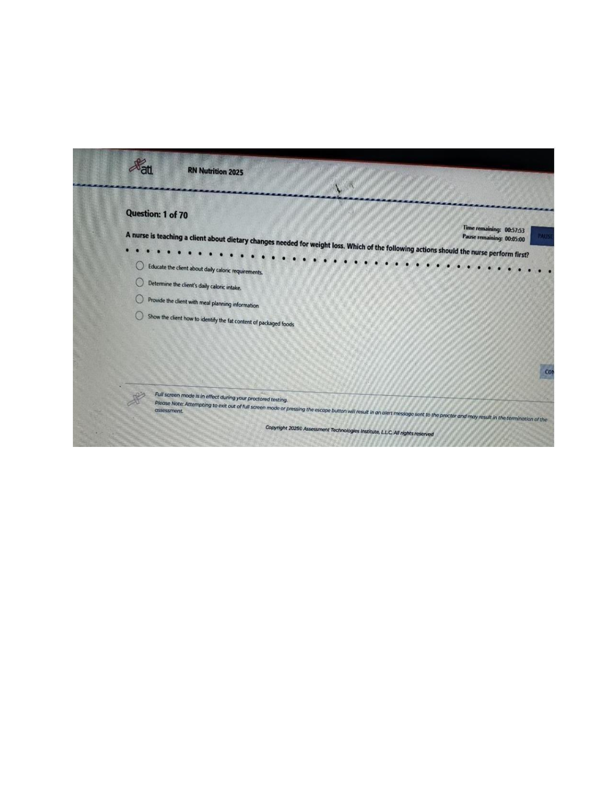 Preview image for ATI RN Nutrition 2024/2025 Proctored Exam: All 70 Screenshot Questions and NGN Answer Scheme Breakdown - Latest Exam 2025 Edition – 100% ATI Answer Breakdown