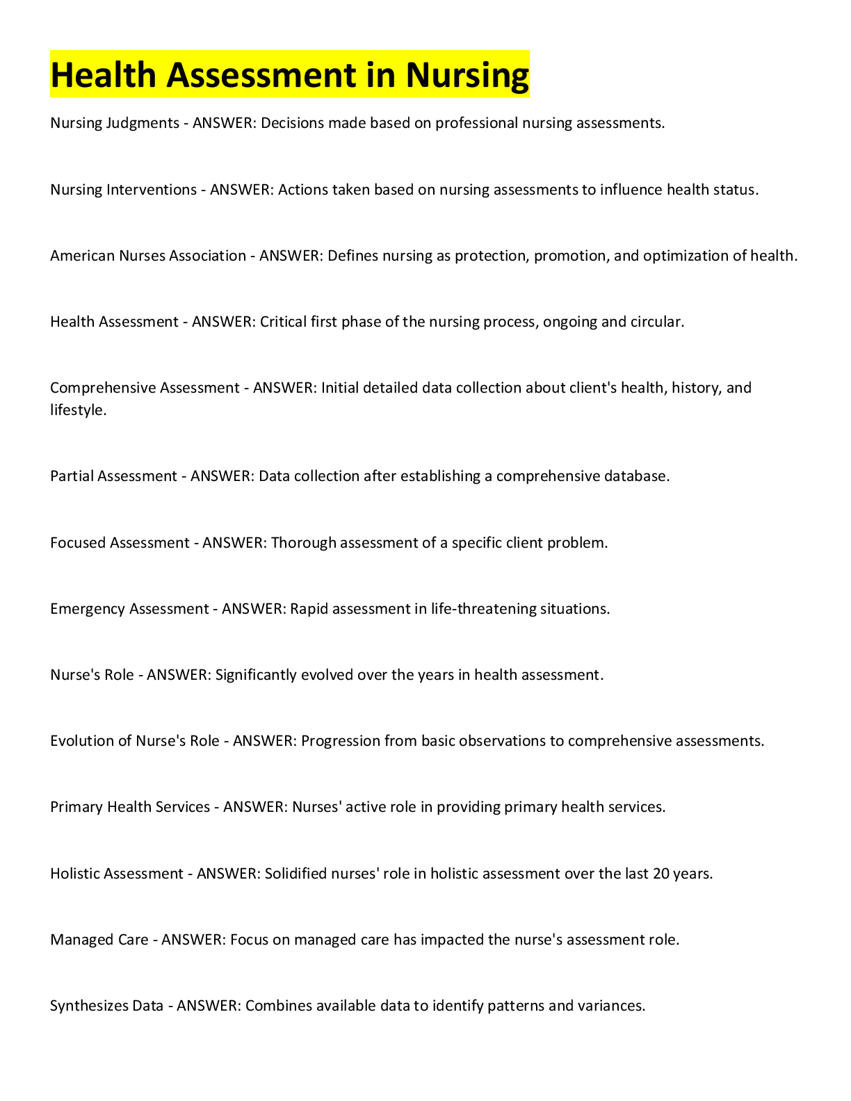 Preview image for Health Assessment in Nursin3