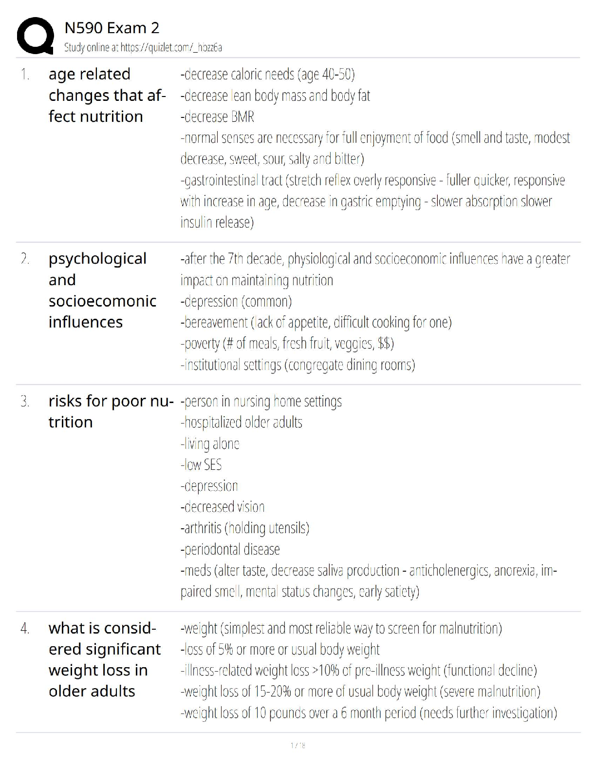 Preview image for N590 Exam 2
