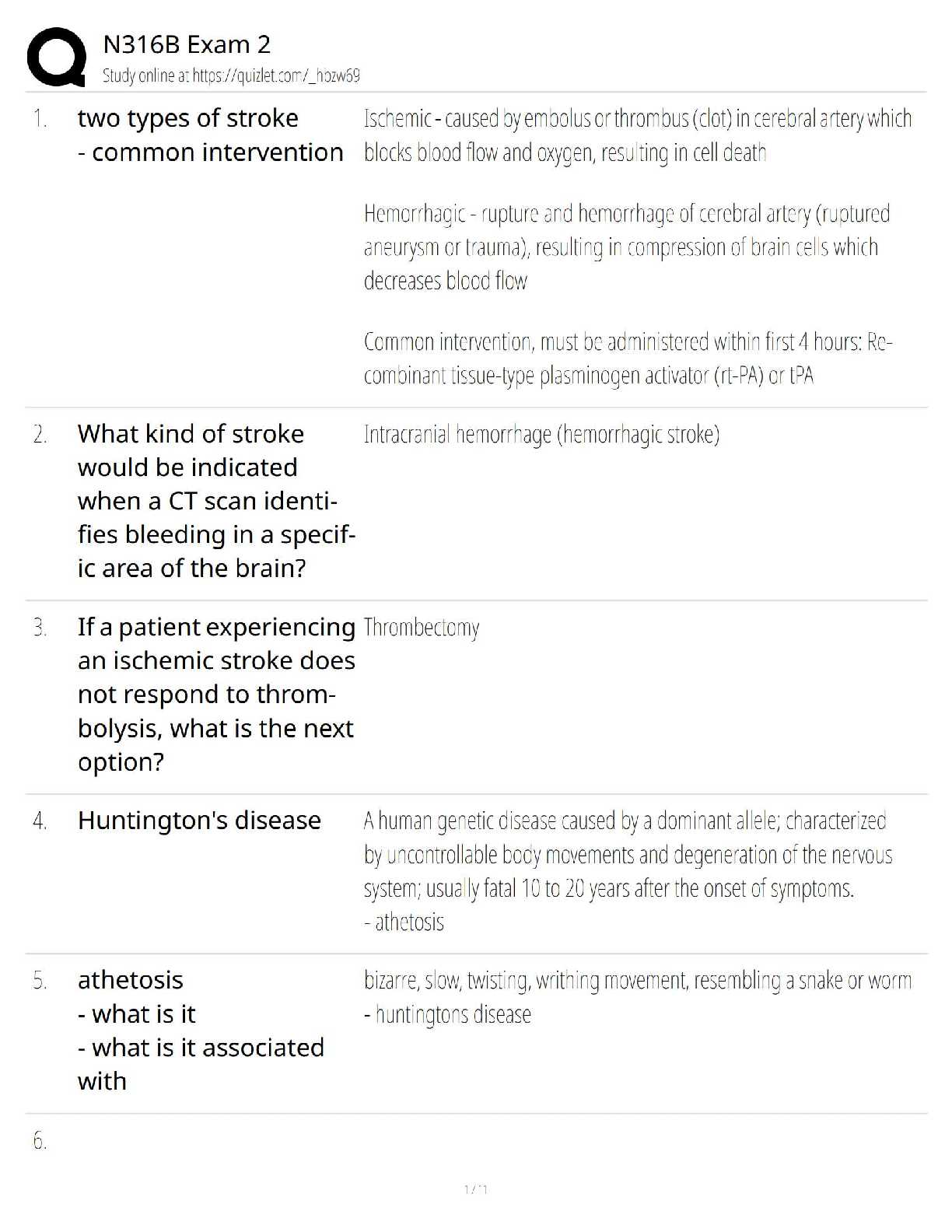 Preview image for N316B Exam 2