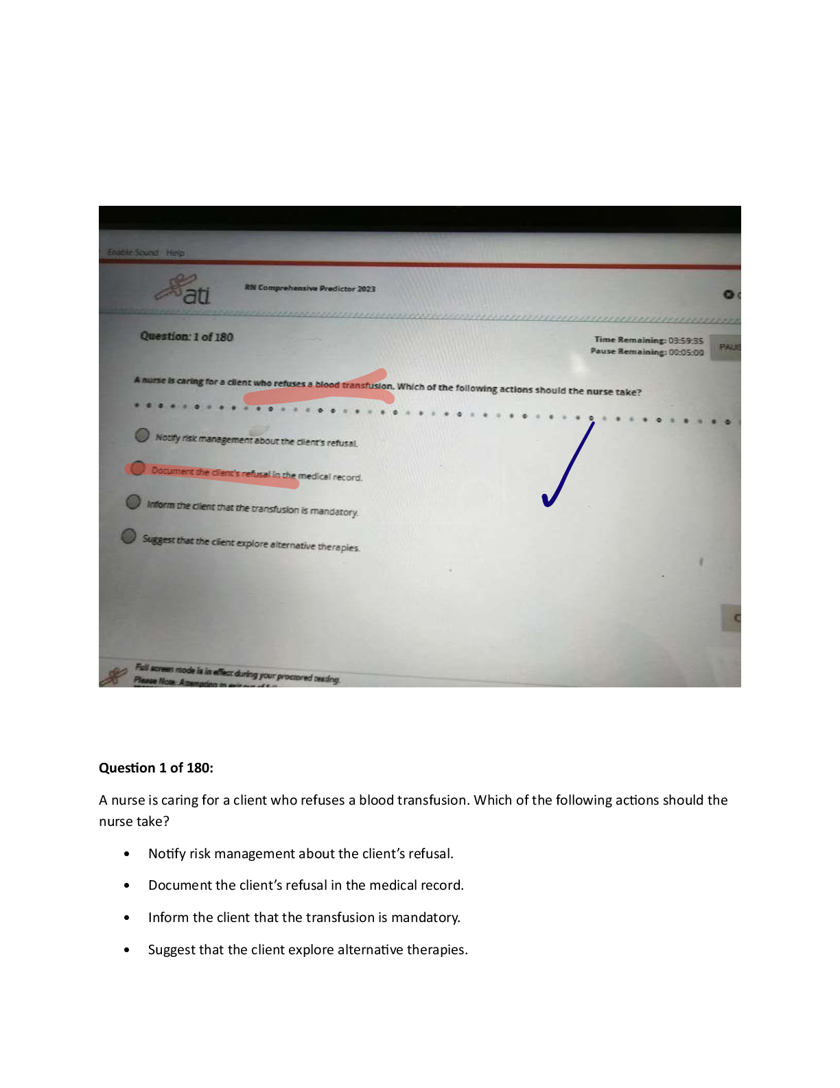 Preview image for RN ATI Comprehensive Predictor 2025 Reviewed with Correc Answers