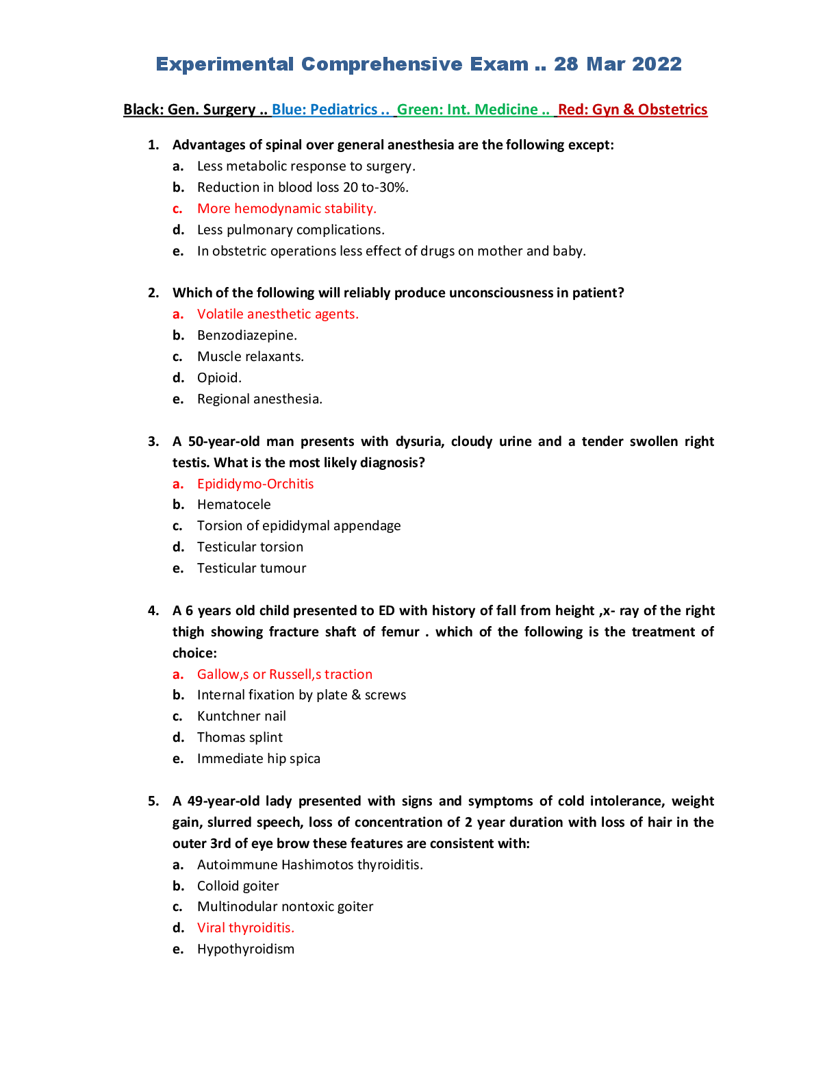 Preview image for Experimental Comprehensive Exam .. 28 Mar 2022