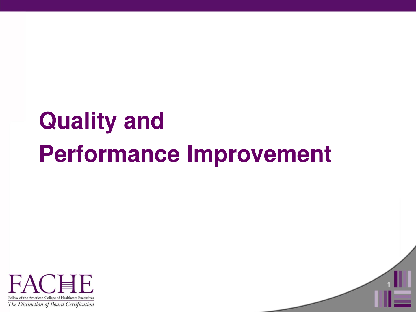 Preview image for Quality and  Performance Improvement