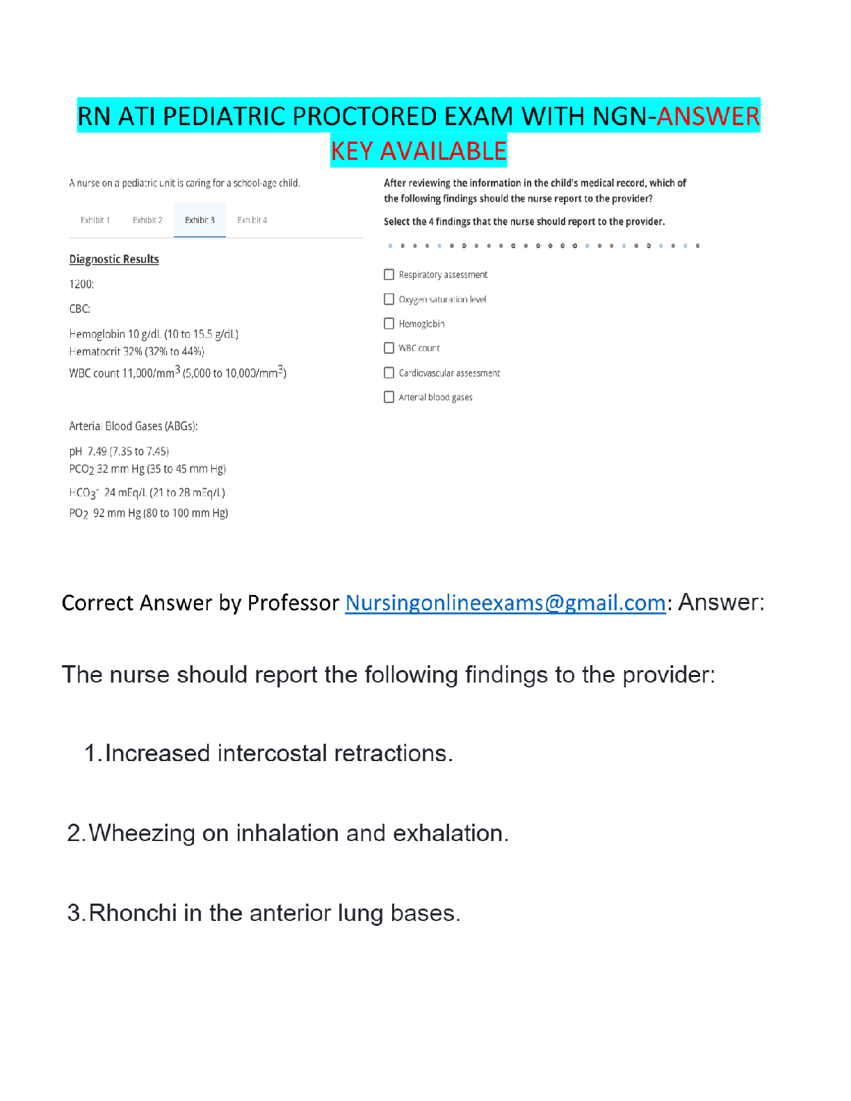 Preview image for ATI RN Pediatric Proctored Exam (2023 Edition) with NGN Test Bank — Complete Chapters Included | Highly Recommended | Latest 2025/2026 Update
