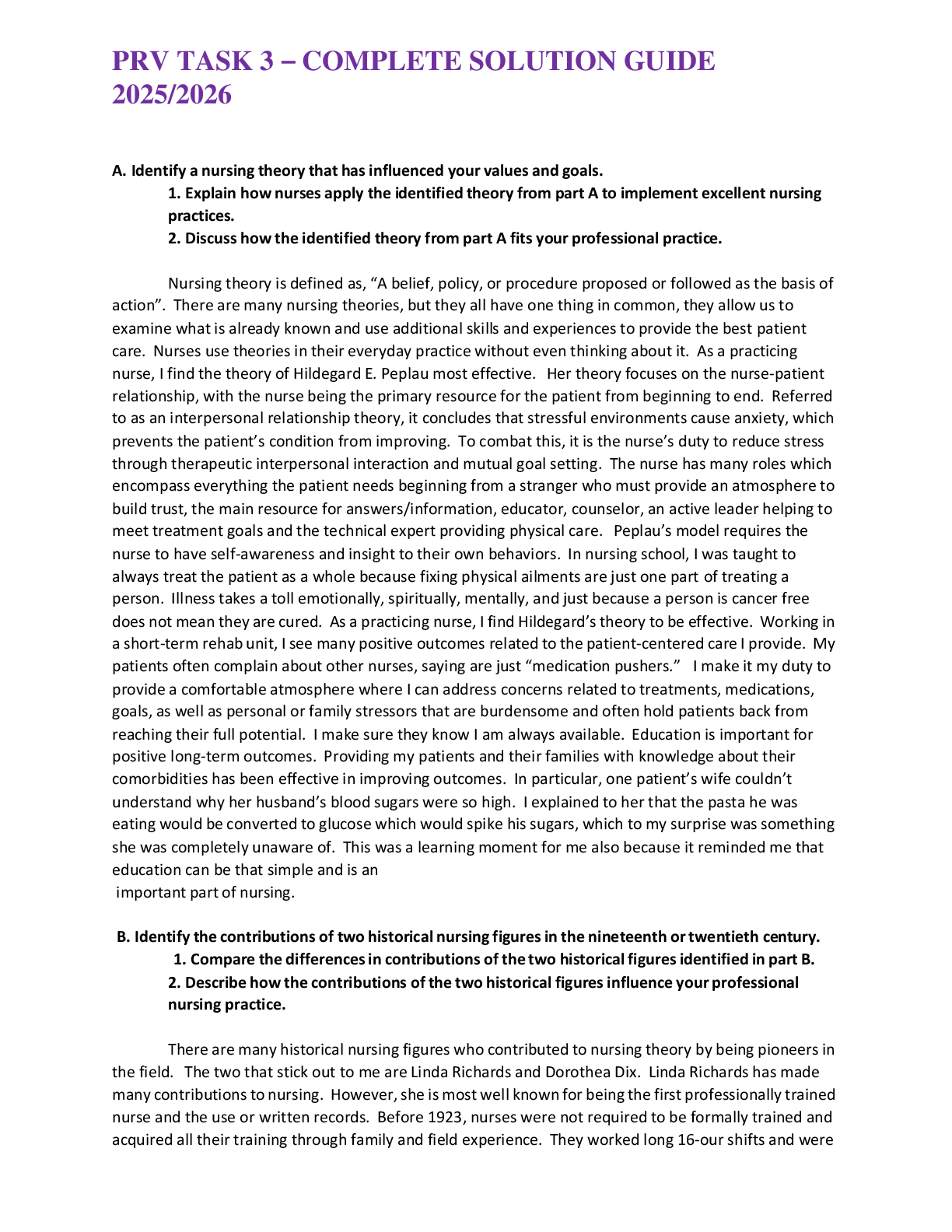 Preview image for PRV TASK 3 – COMPLETE SOLUTION GUIDE 2025/2026