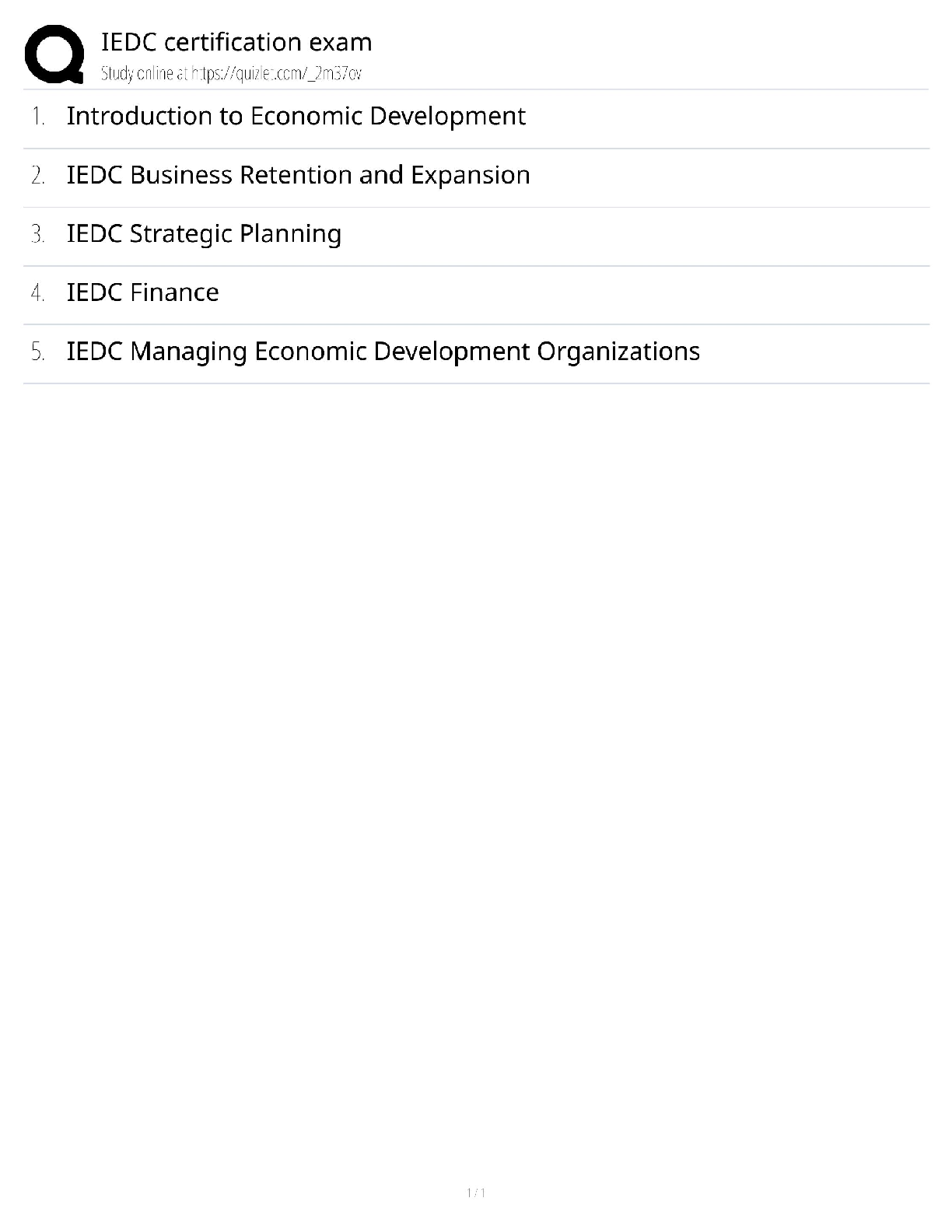 IEDC Certification Exam / CEcD Study Guide & Test Bank / 2025 Update / Score 100%