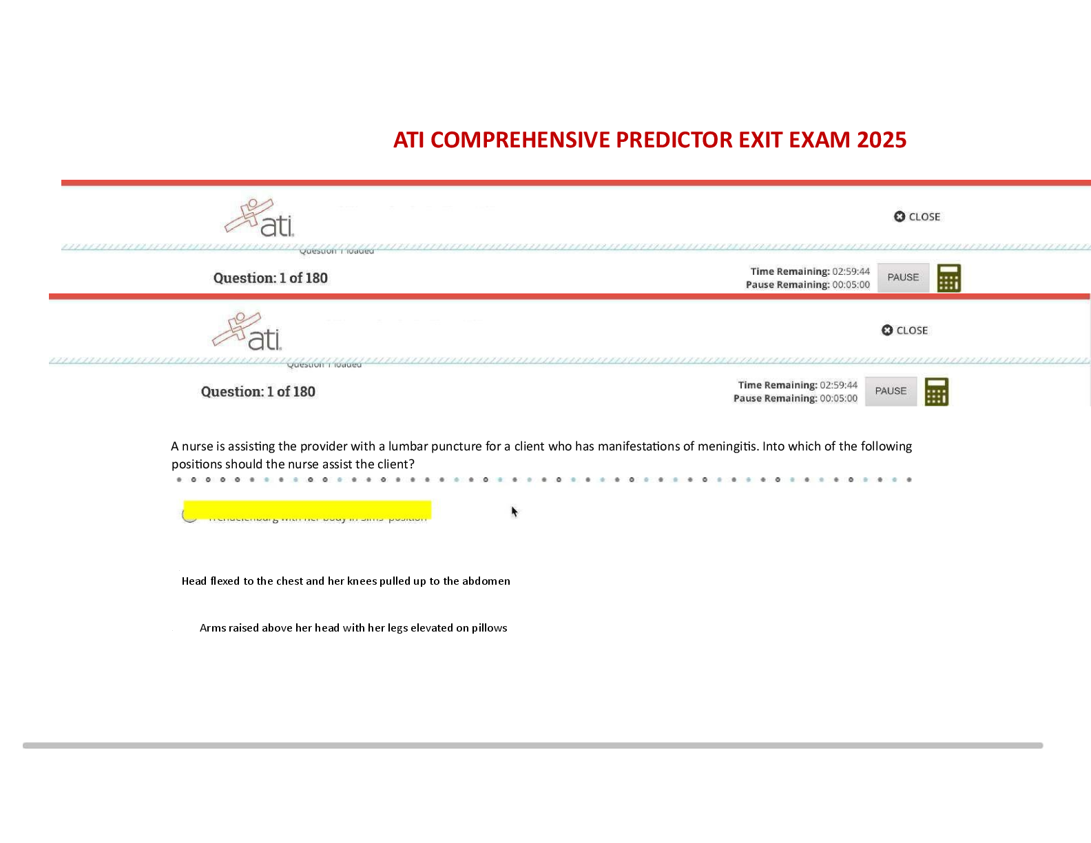 Preview image for ATI RN Comprehensive Predictor 2023(New 2025) Exit Exam with NGN 180 Questions and Answers.