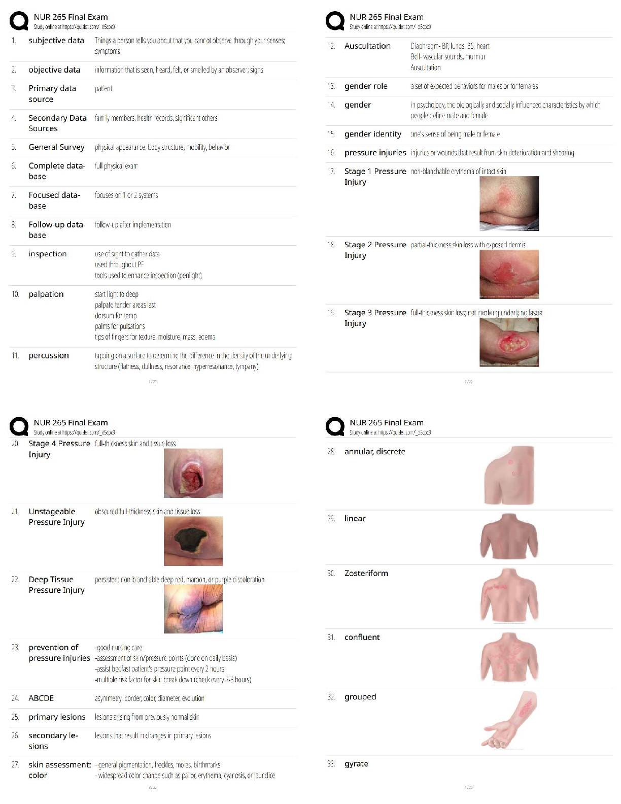 NUR 265 Final Exam / 2025 Update   Study Guide & Test Bank for Nursing Students