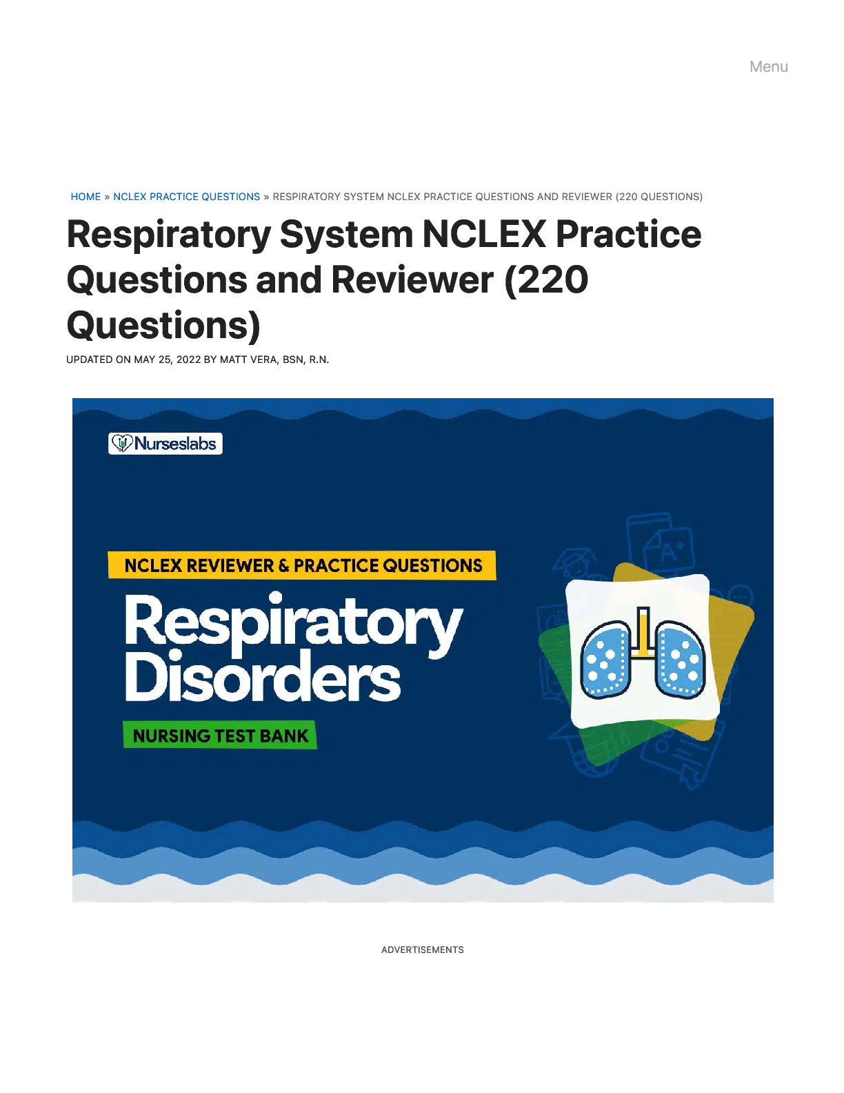 Preview image for Respiratory_System_NCLEX_Practice_Questions__220_Items____Nurseslabs