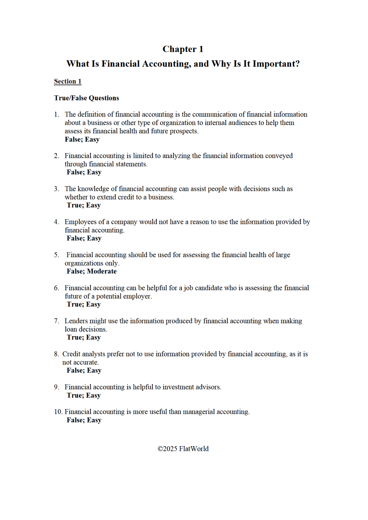 Preview image for Test Bank For Financial Accounting Version 4.0 By Joe Ben Hoyle, Leah Kratz, and C. J. Skender Chapter 1-16