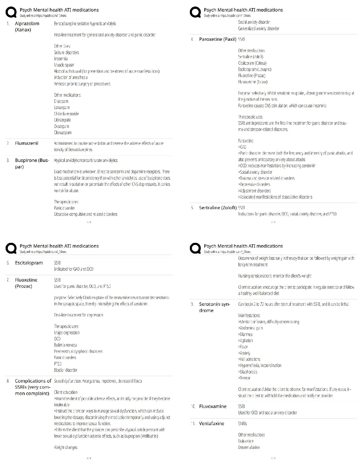 Recommended document preview for Psych Mental Health ATI Medications / 2025 Update   — Study Guide & Test Bank
