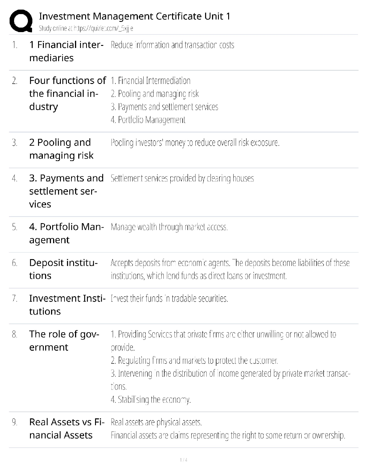 Preview of Investment Management Certificate Unit 1 / IMC UK Exam Guide / 2025 Update / Score 100%