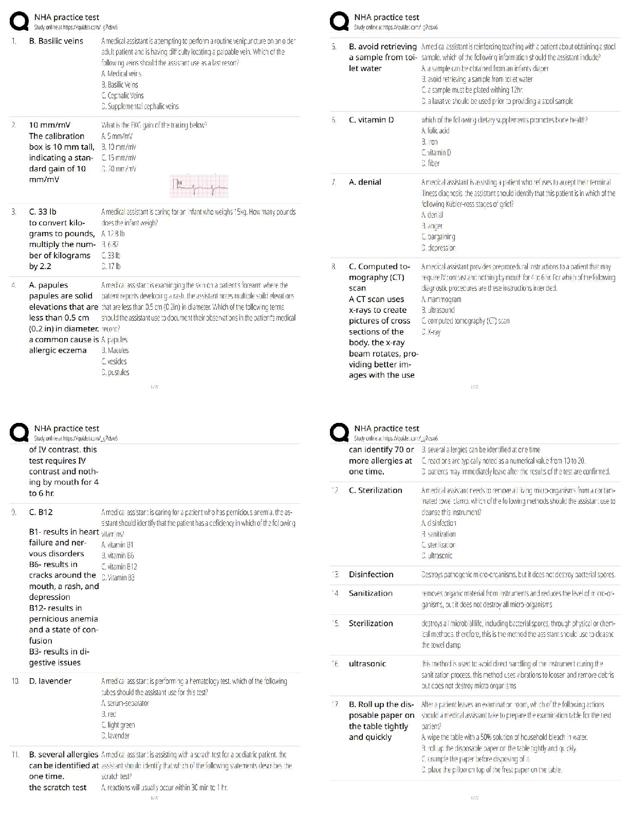 NHA Practice Test   New Version / 2025 Update / Study Guide & Test Bank