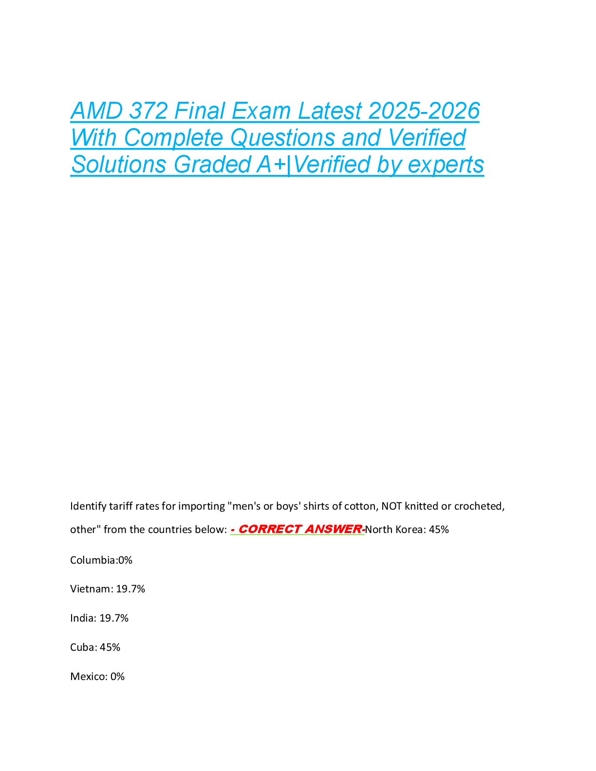 Preview image for BIO 310 Exam 1 Questions and Correct Answers  Graded A+|Latest 2025-2026|100% Guaranteed Pass!