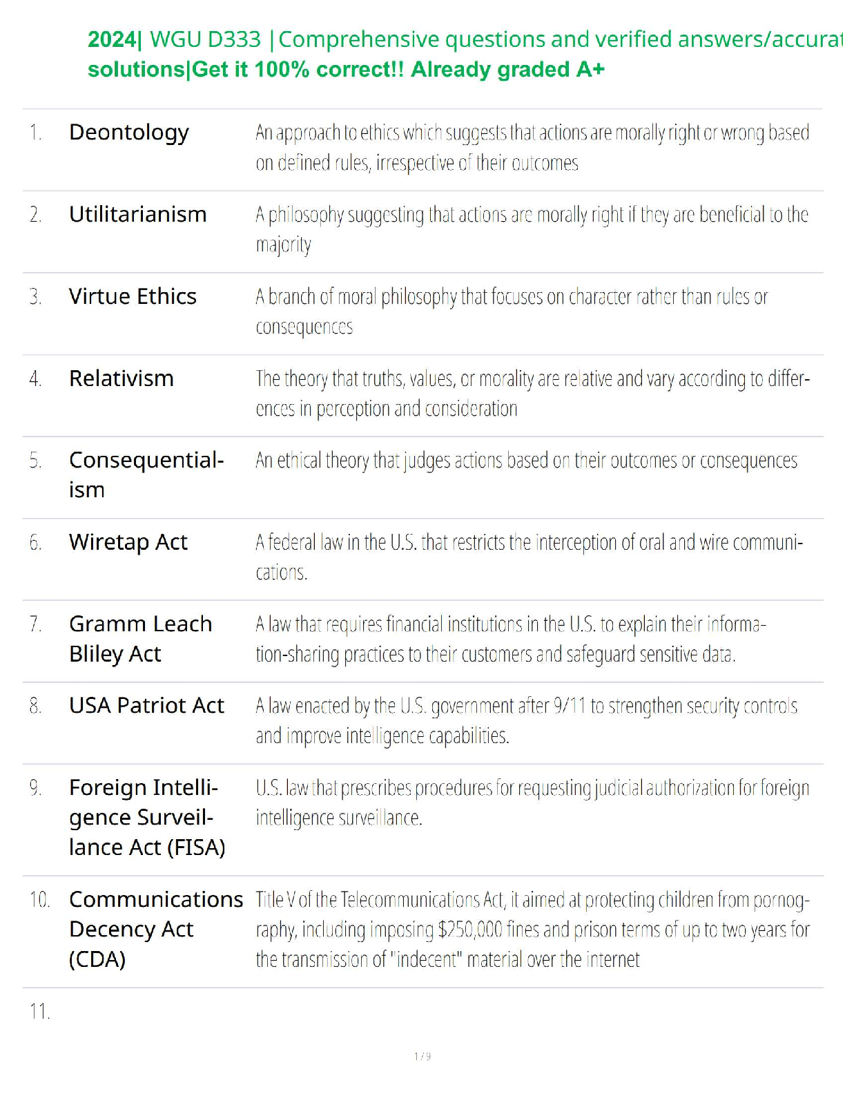 Preview image for 📘 WGU D333 – Comprehensive Questions and Verified Answers Accurate Solutions  100% Correct  Already Graded A  Final Prep Resource  2025 Edition