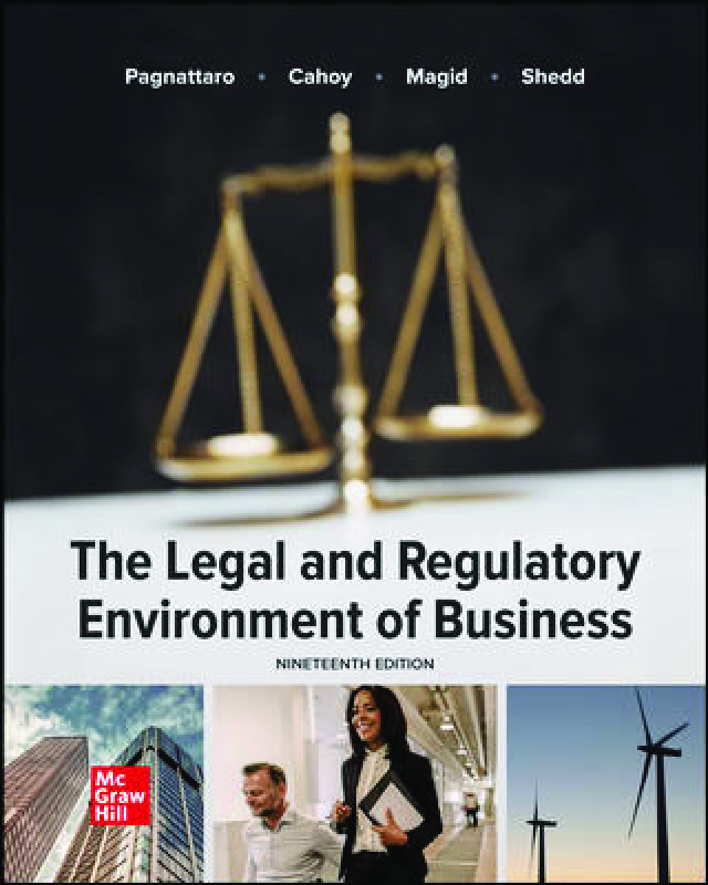 Preview image for PDF(ebook) Loose Leaf for The Legal and Regulatory Environment of Business,Marisa Anne Pagnattaro ,Daniel R. Cahoy ,Julie Manning Magid,19e