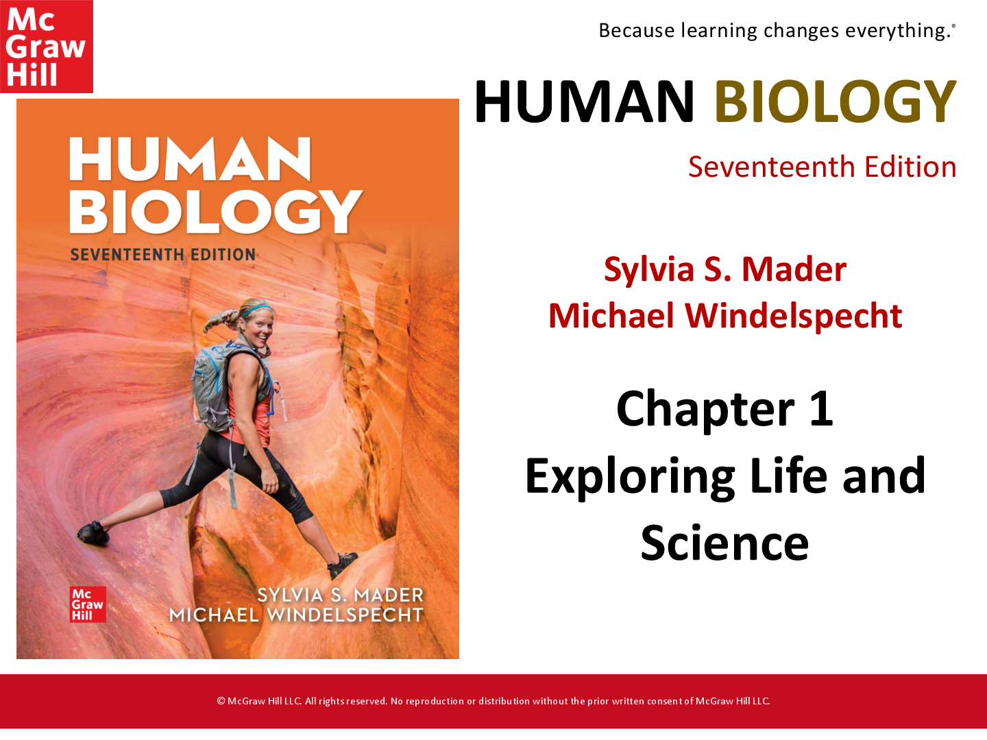 HUMAN BIOLOGYChapter 1  Exploring Life and  Science