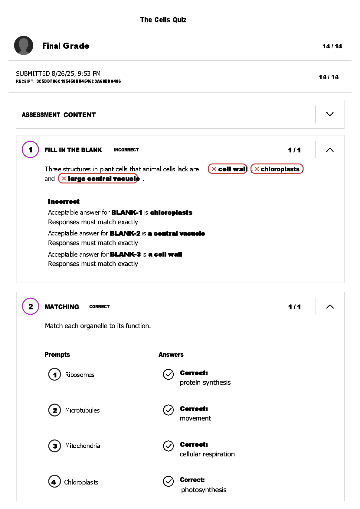 Preview image for BSC 108 Module 3 Quiz: The Cells | University of Alabama