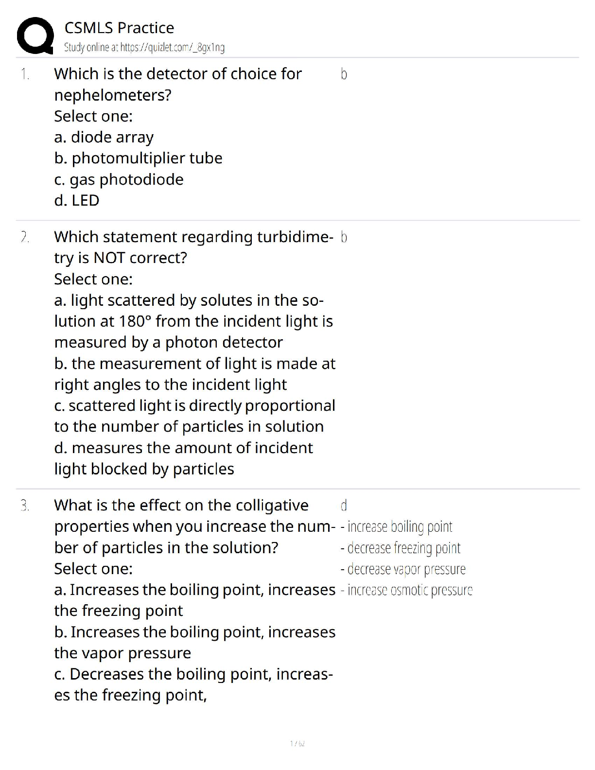 CSMLS Practice Questions & Tests / 2025 Updated Version / Verified Answers & Study Guide for Medical Laboratory Certification