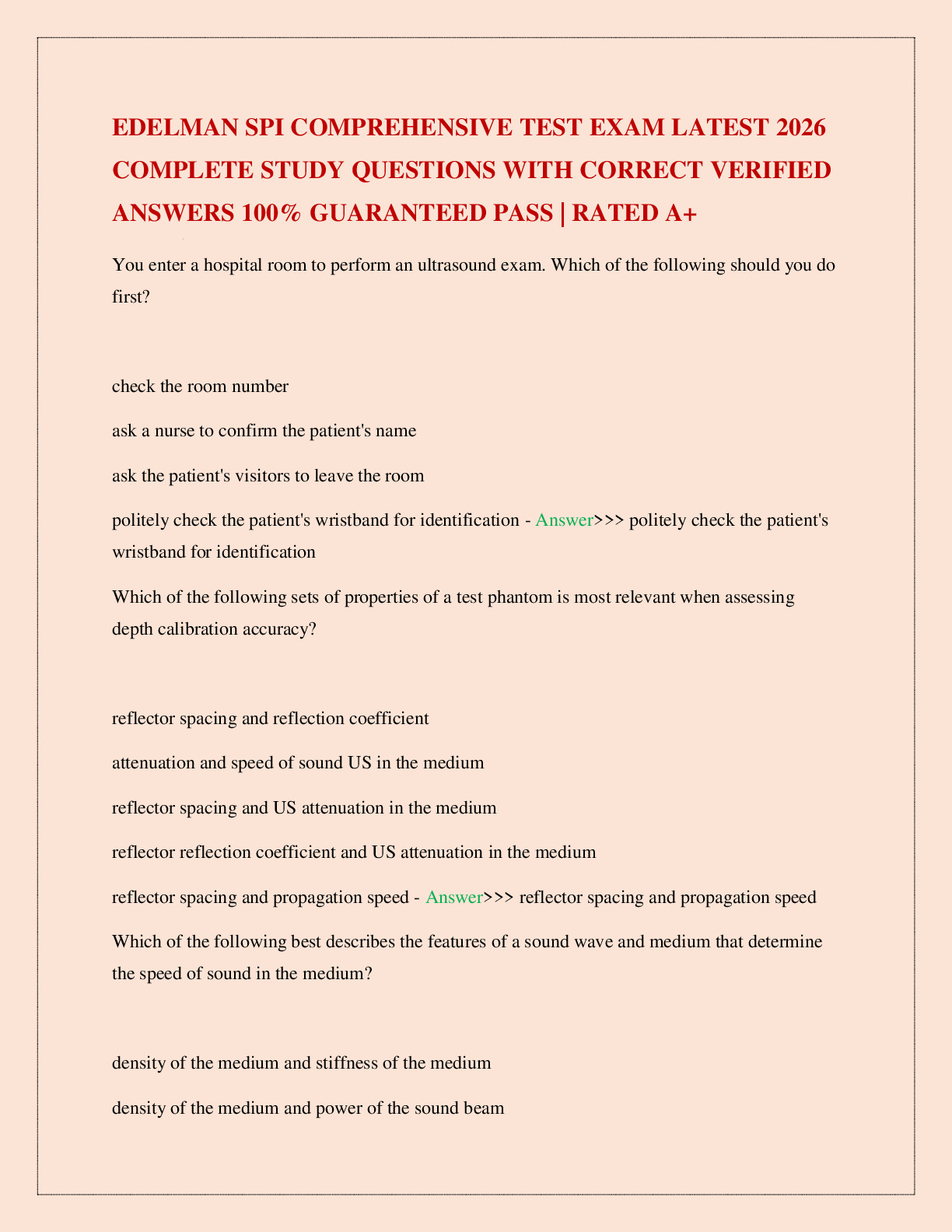 Preview image for EDELMAN SPI COMPREHENSIVE TEST EXAM LATEST 2026 COMPLETE STUDY QUESTIONS WITH CORRECT VERIFIED ANSWERS 100% GUARANTEED PASS | RATED A+