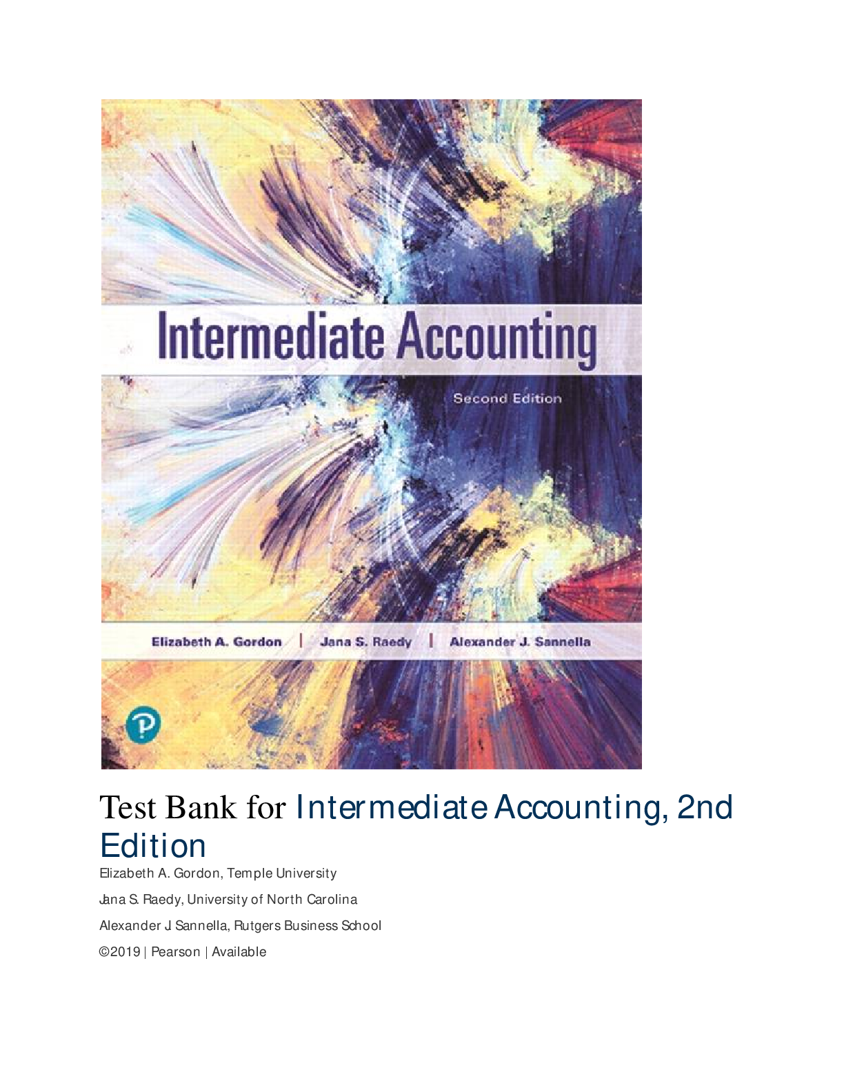 Preview image for Test Bank for Intermediate Accounting, 2nd Edition