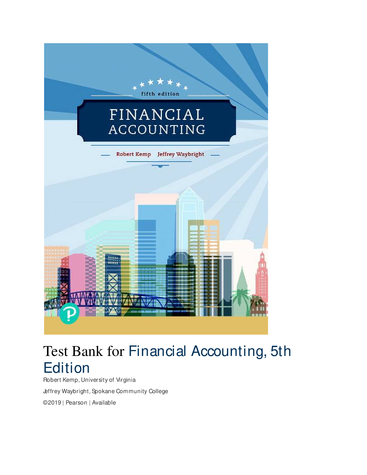 Preview image for Test Bank for Financial Accounting, 5th Edition Jeffrey Waybright
