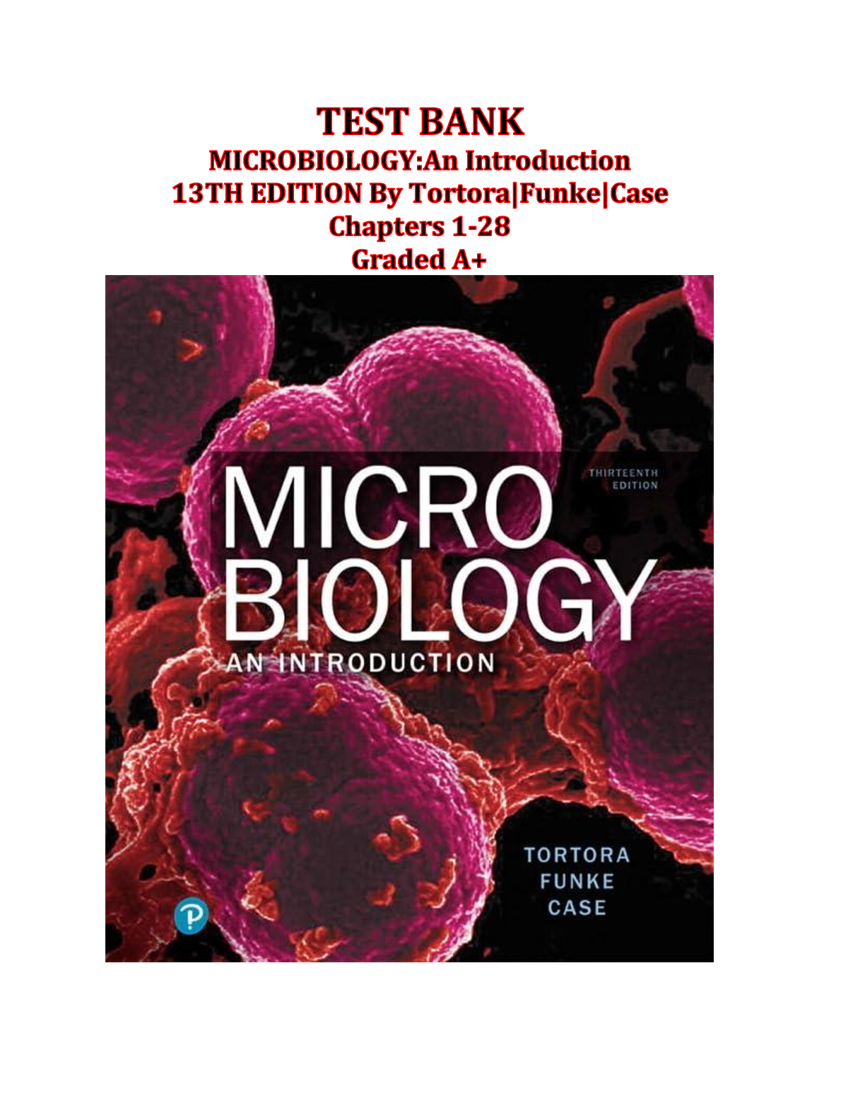 Preview image for Test Bank for Microbiology: An Introduction 13th Edition Tortora – All Chapters 1-28 | Graded A+