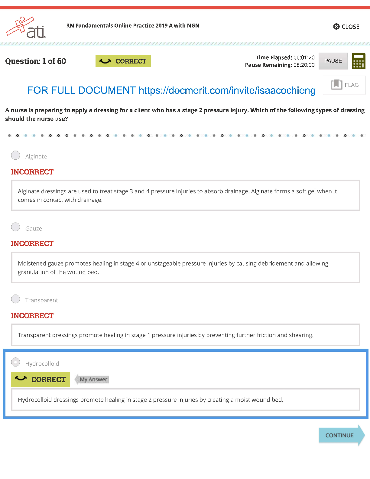 Preview image for RN Fundamentals Online Practice 2019 A with NGN