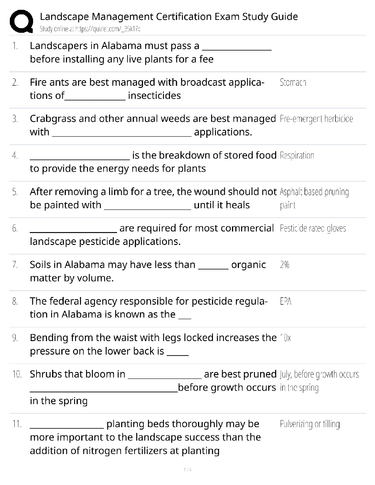 Landscape Management Certification Exam / 2025 Study Guide / Score 100% Test Bank & Practice Questions