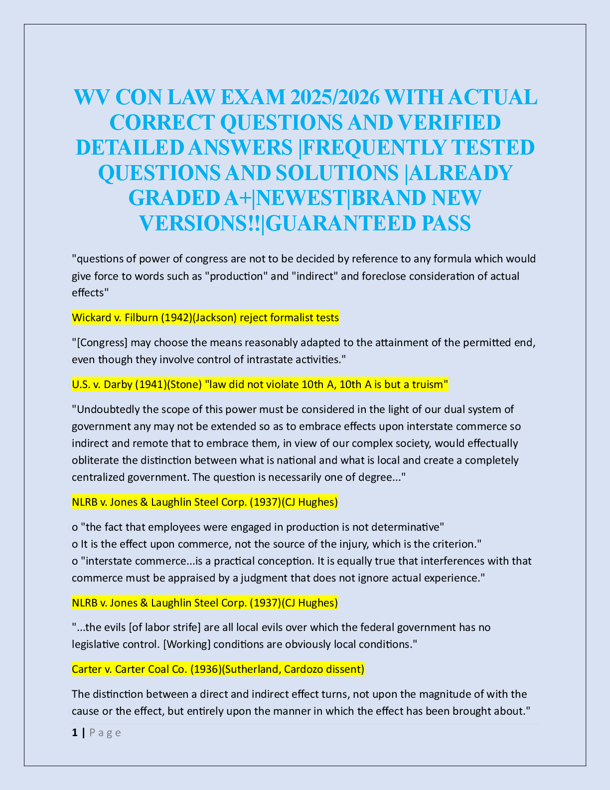 Preview image for MPJE/WV LAW EXAM 2025/2026