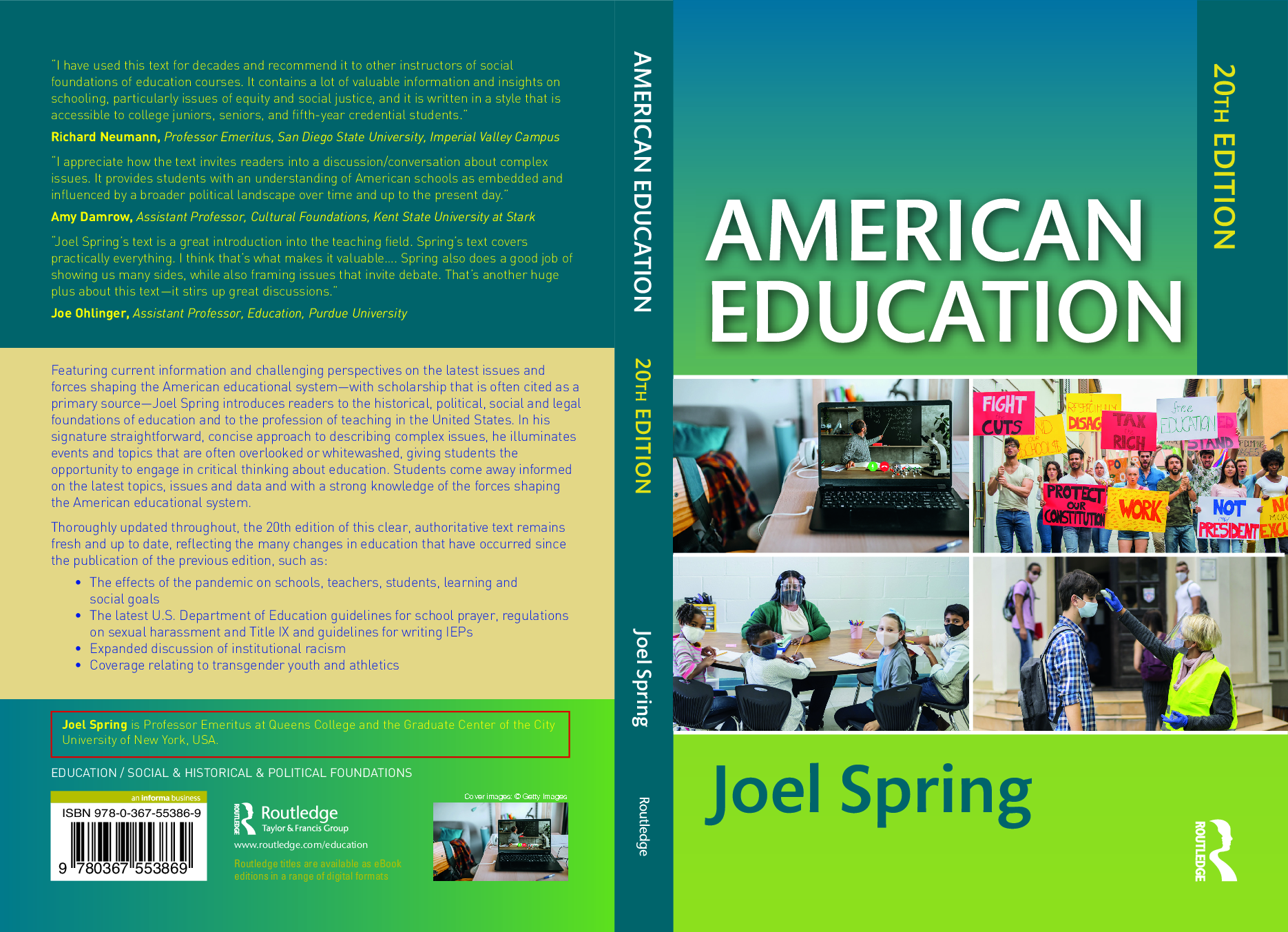 PDF(eBook) American Education (Sociocultural, Political, and Historical Studies in Education), Joel Spring,20e