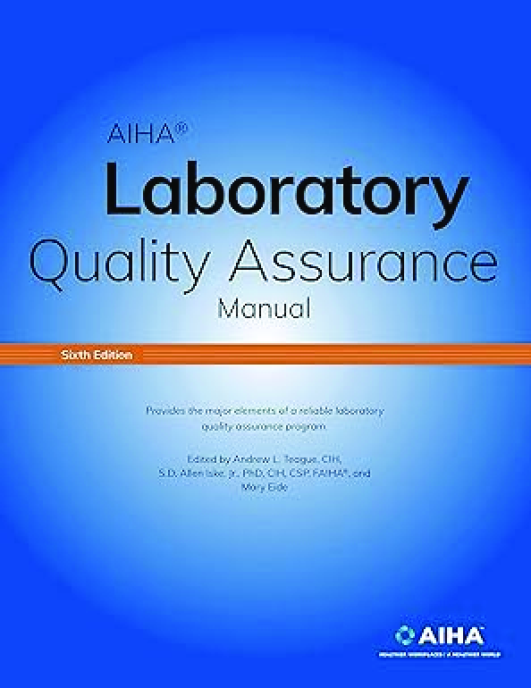 Preview image for PDF(eBook) Laboratory Quality Assurance Manual, Andrew L. Teague,6e