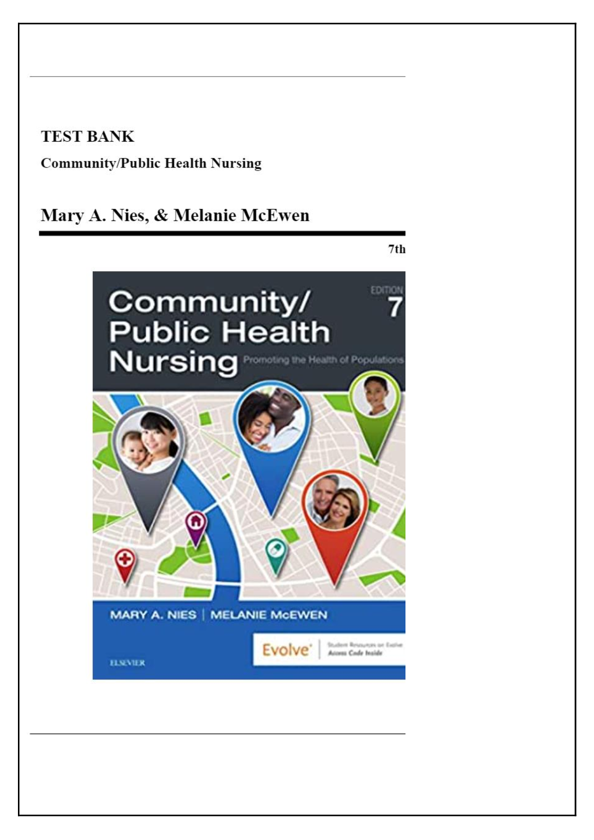 Preview image for Test Bank for Community/Public Health Nursing, 7th Edition by Nies A+ Latest