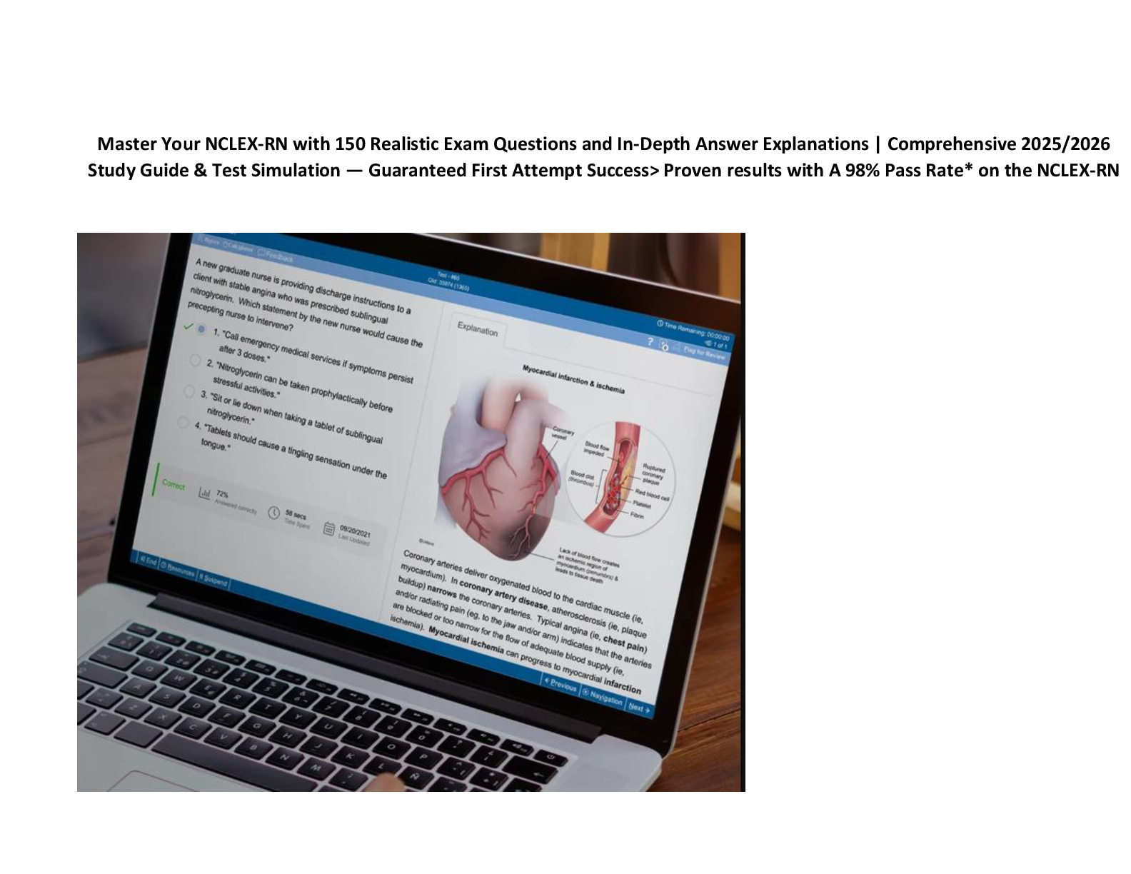 Preview of NCLEX RN Exam with NGN 2023-2025 All 150 Screenshot Questions and ATI Approved Answers # R