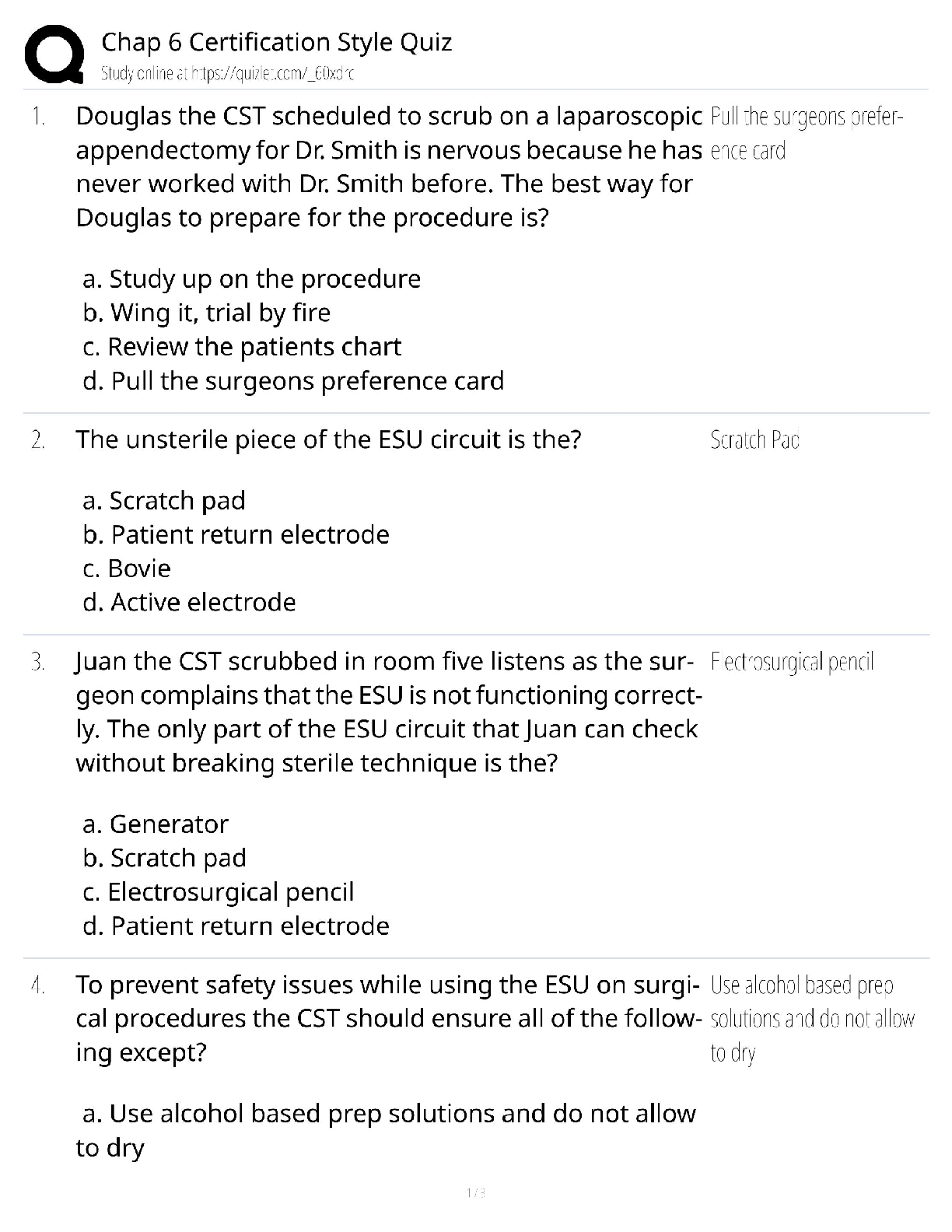 Chapter 6 Certification / Style Quiz & Study Guide / 2025 Update / Score 100%