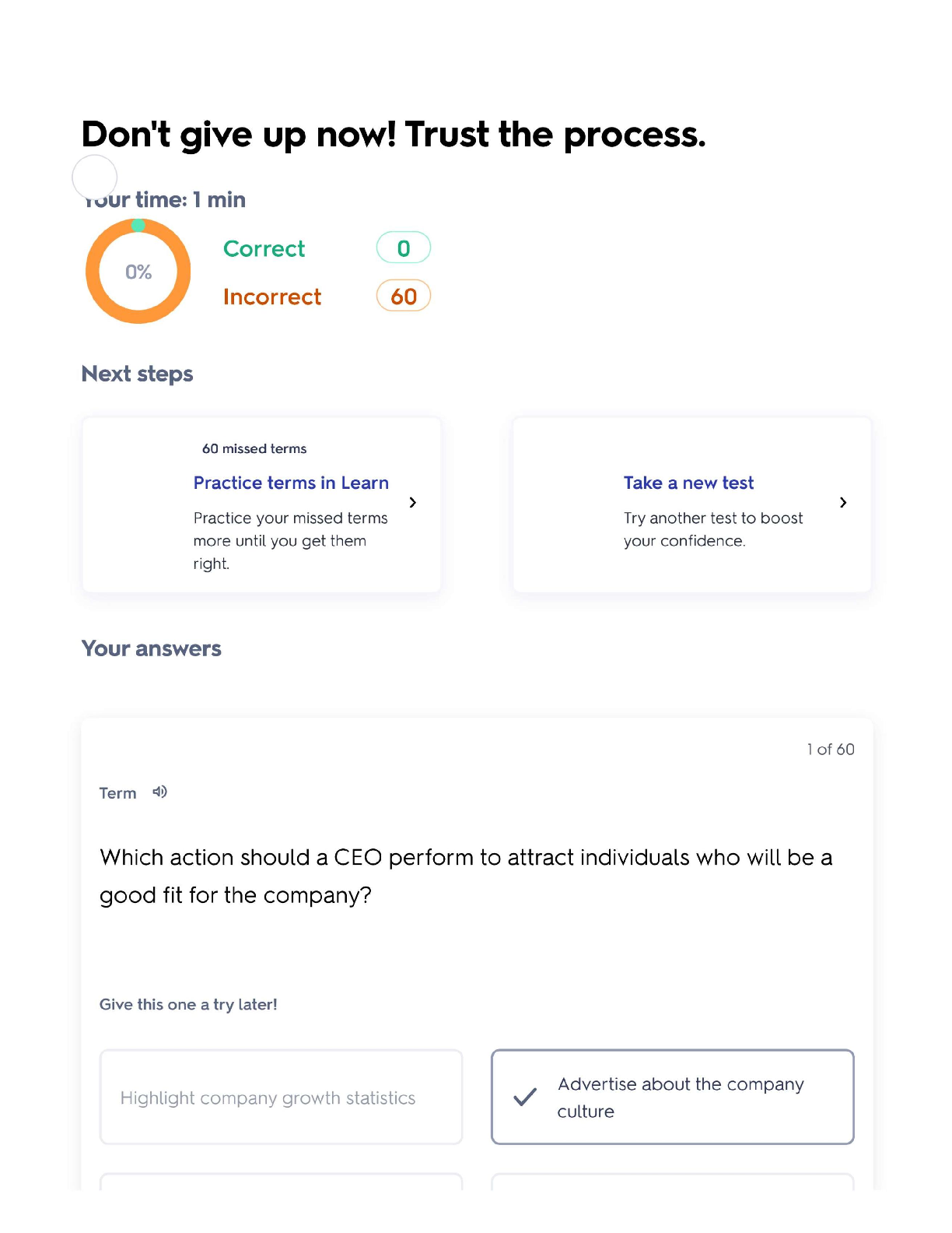 Preview of D072 Fundamentals for Success in Business | Verified with 100% Correct Answers