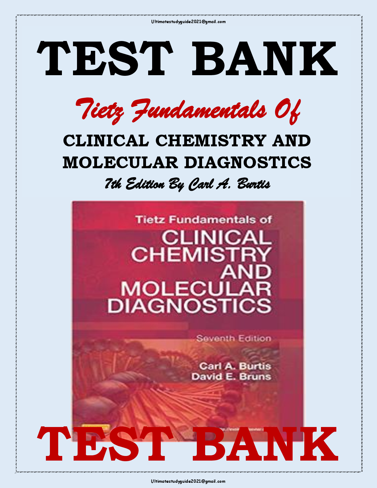 Preview image for TEST BANK Tietz Fundamentals Of CLINICAL CHEMISTRY AND MOLECULAR DIAGNOSTICS 7th Edition By Carl A. Burtis A+