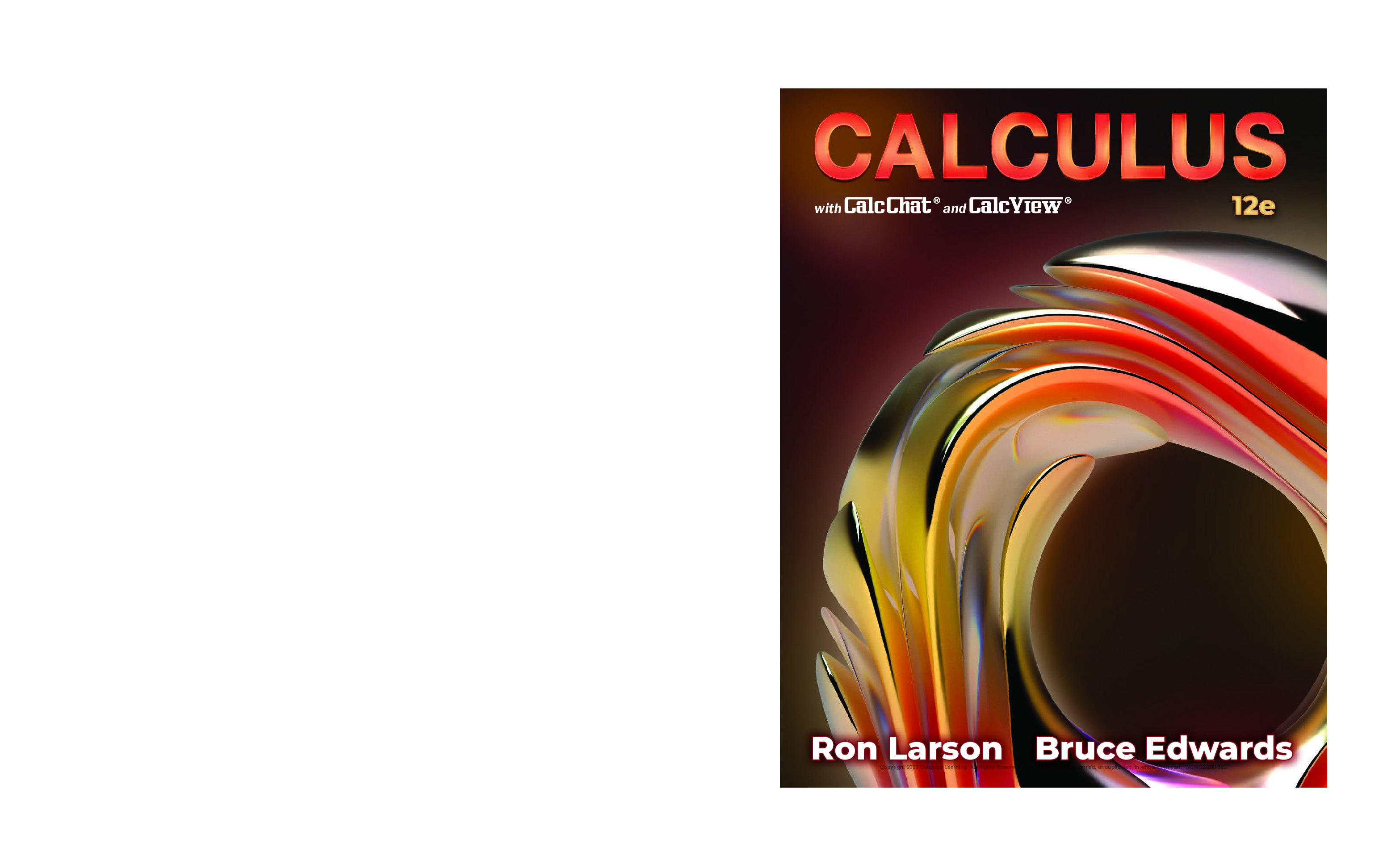 Preview of eBook Calculus 12th Edition By Ron Larson , Bruce Edwards