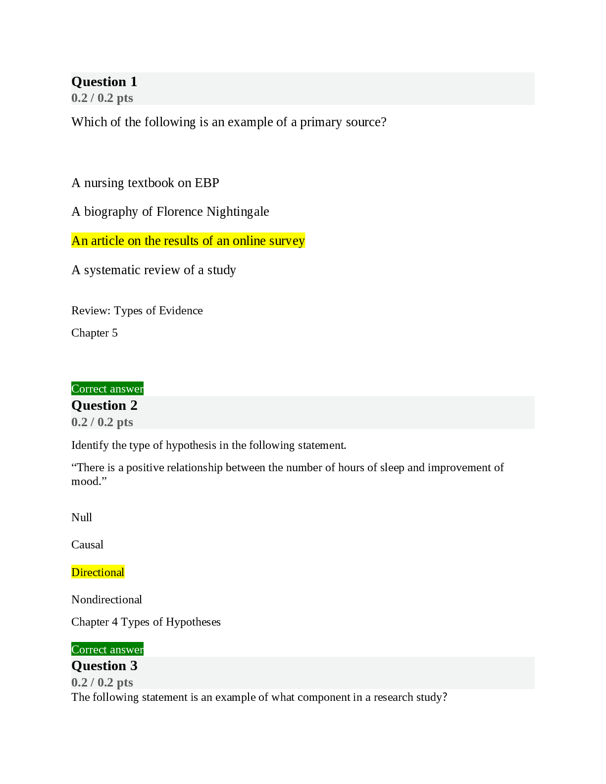 Preview of NSG 415 Quiz 2 | 25 Questions and Answers | Score 4.2/5