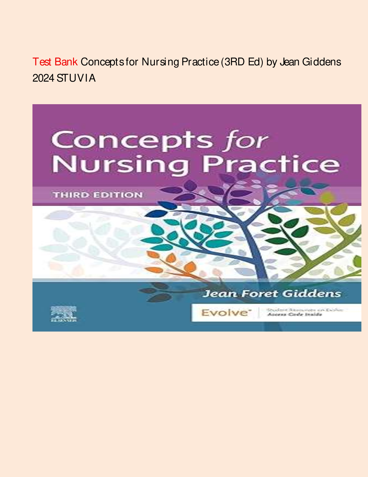Preview image for Test Bank Concepts for Nursing Practice (3RD Ed) by Jean Giddens 2024/2025 UPDATED.