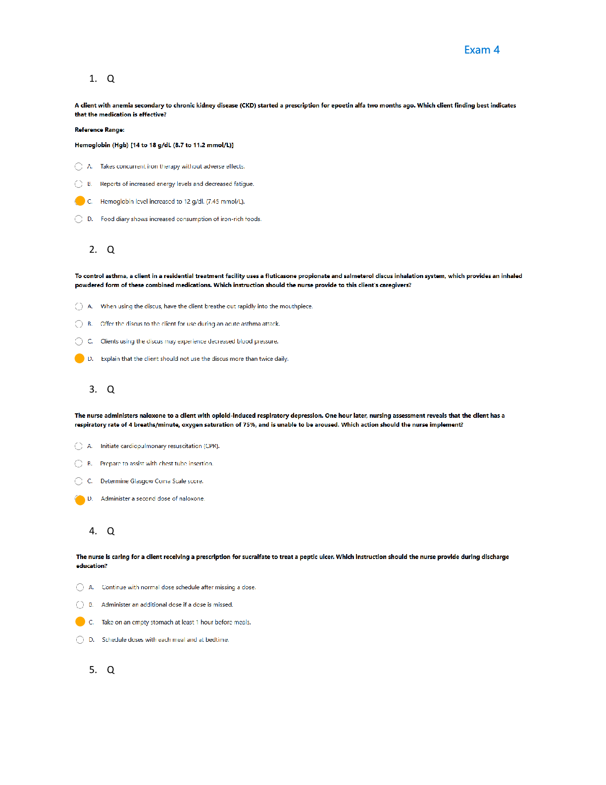 Preview image for HESI RN Pharmacology Exam 4