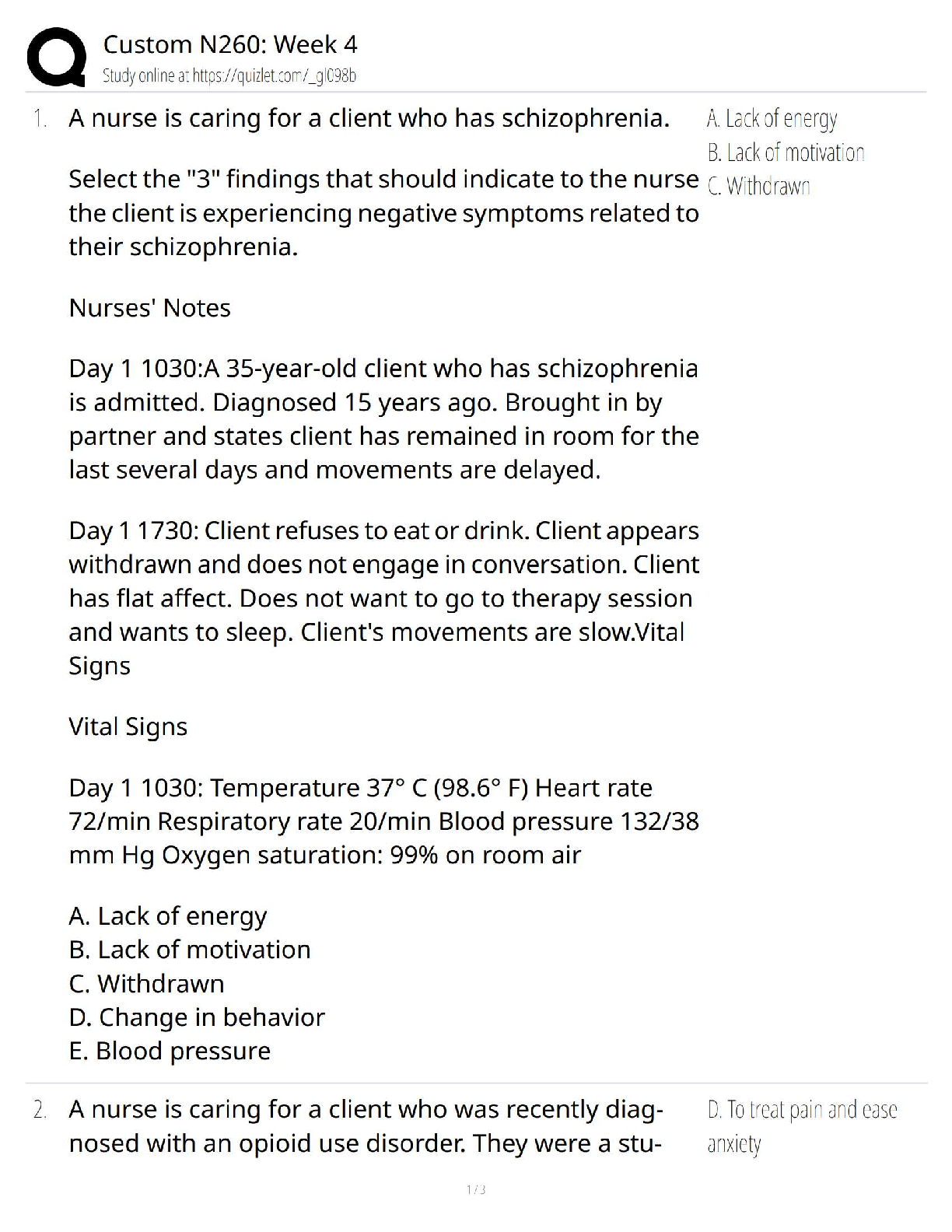 Preview of Custom N260 Week 4 / 2025 Update / NCLEX HESI Nursing Study Guide &amp; Practice Questions  