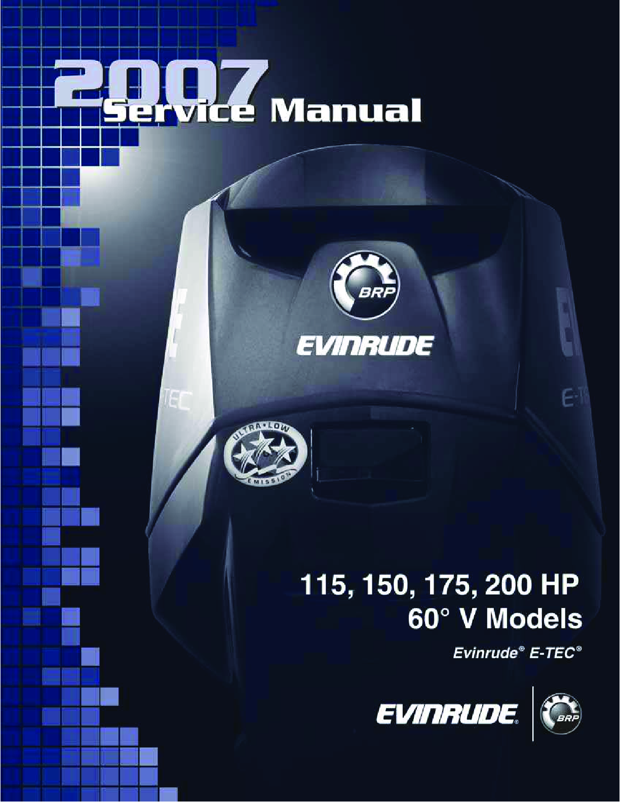 Preview image for Evinrude ETEC 115 150 175 200 Outboard Service Manual | 2007 | 60 V