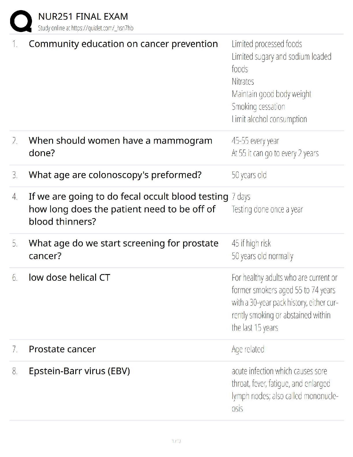 Preview of NURS 2513 / Week 6 Study Guide / Test Bank   2025 Update