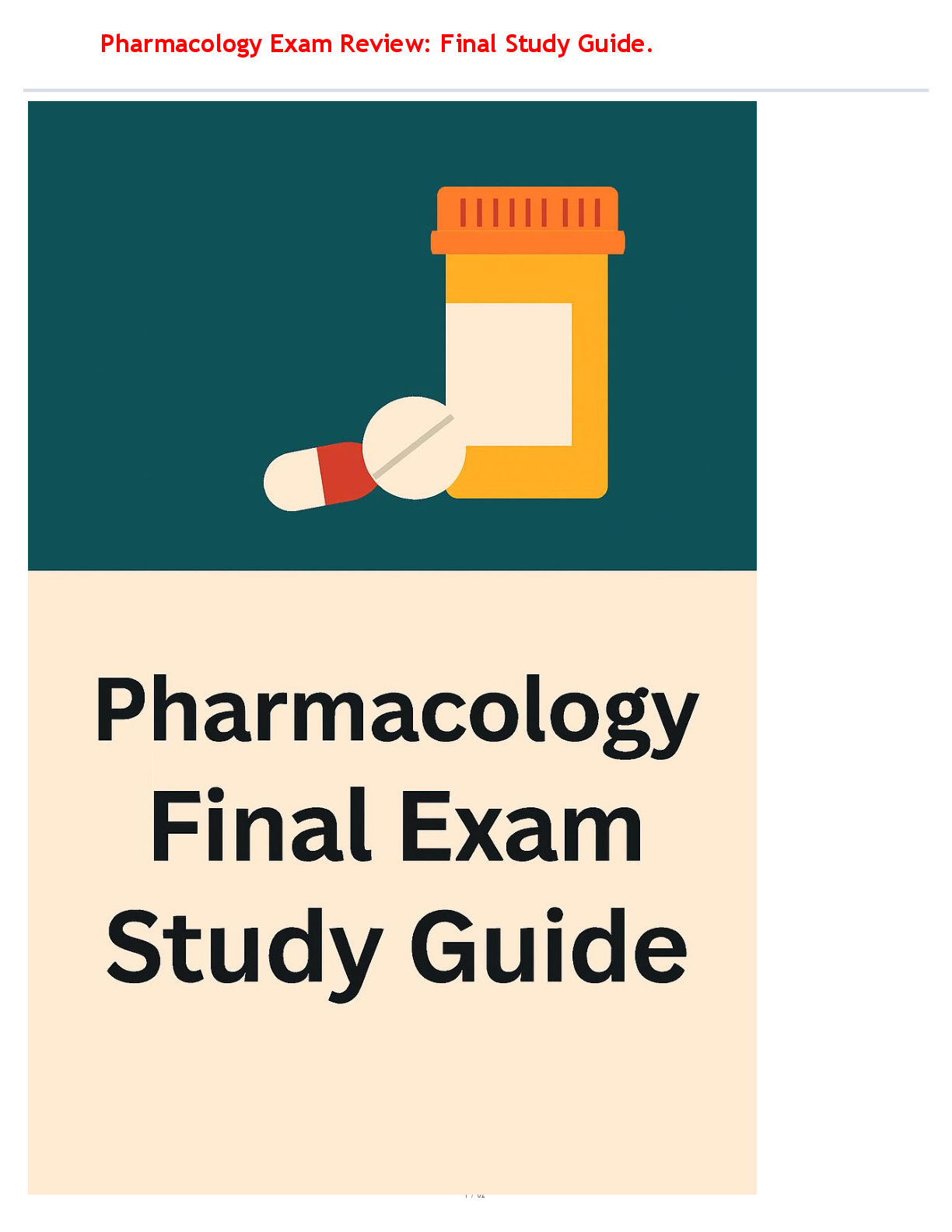 Preview of Lilley Pharm CH 2 Test Bank Pharmacological Principles Study Guide.